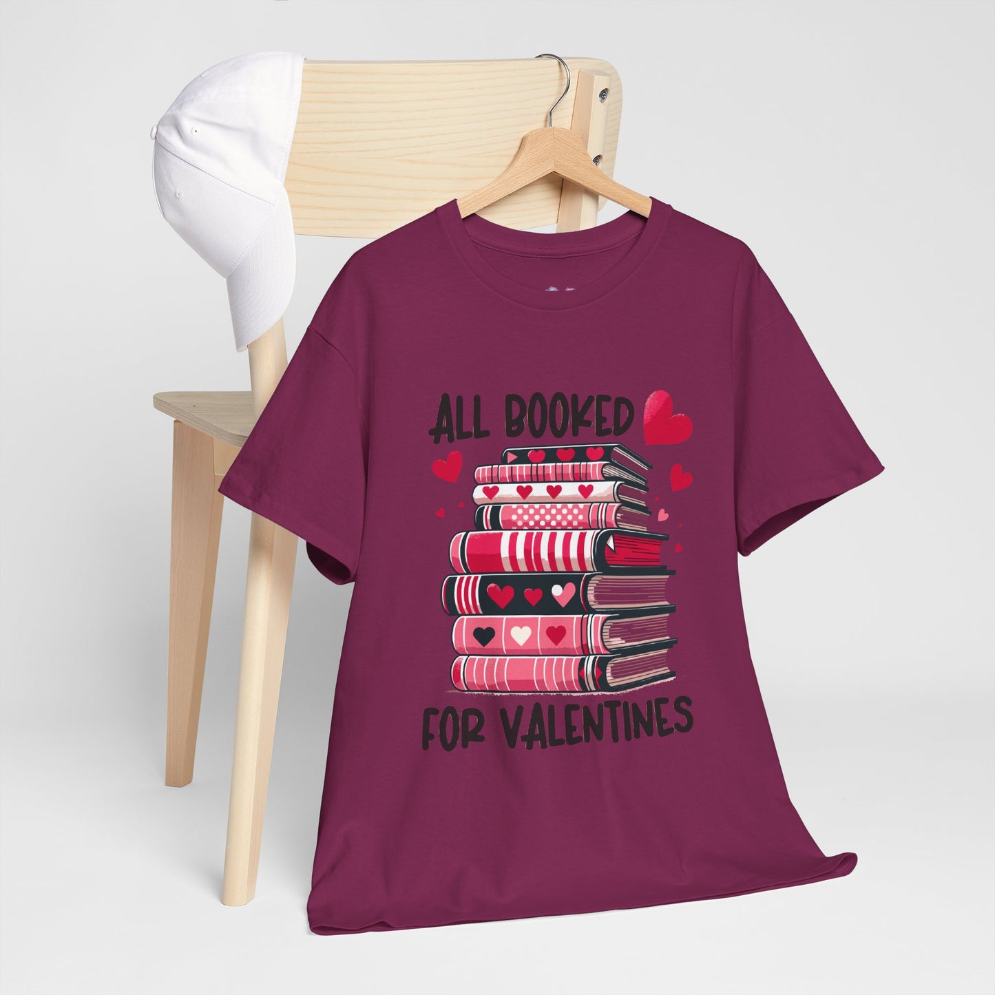 Valentine's Day Book Lover Unisex Tee - sizes S - 5X