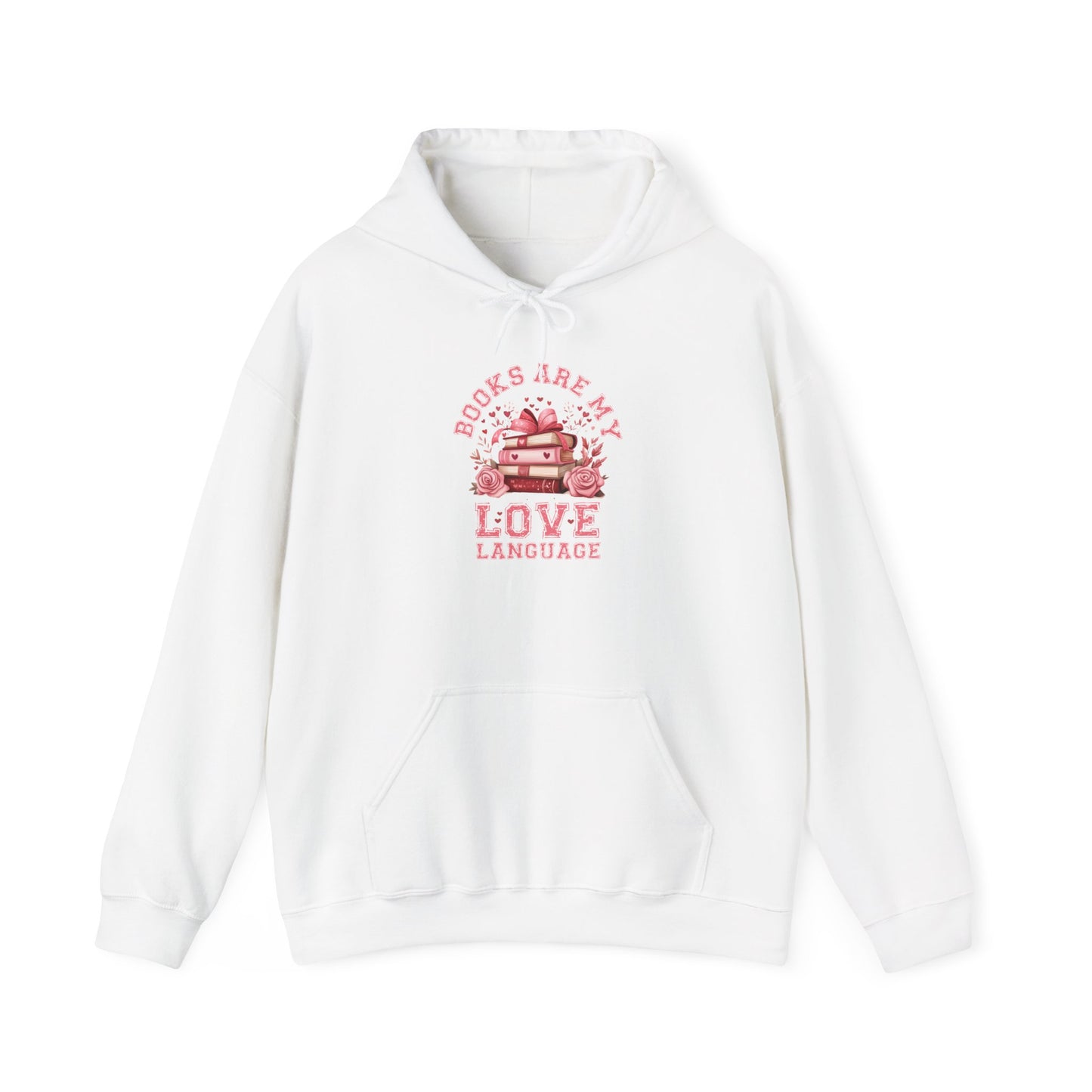 Books are My Love Language Hooded Sweatshirt - sizes S - 5X