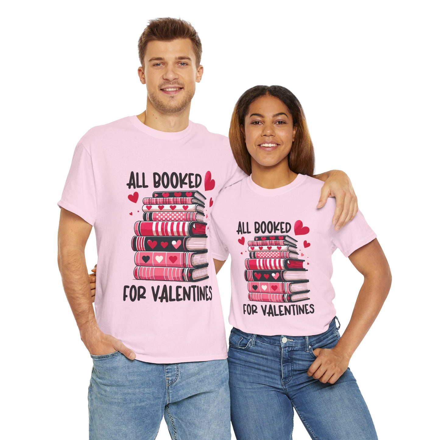 Valentine's Day Book Lover Unisex Tee - sizes S - 5X
