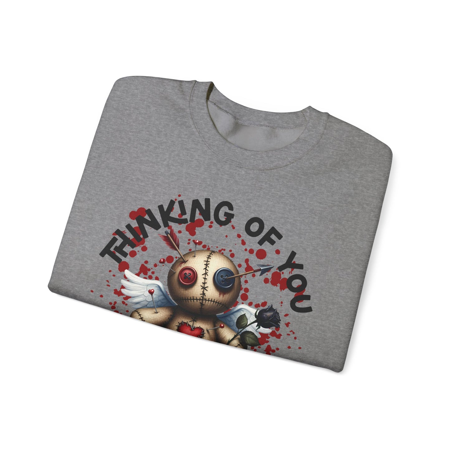 Anti-Valentine Thinking of You Unisex Heavy Blend™ Crewneck Sweatshirt - S - 5X