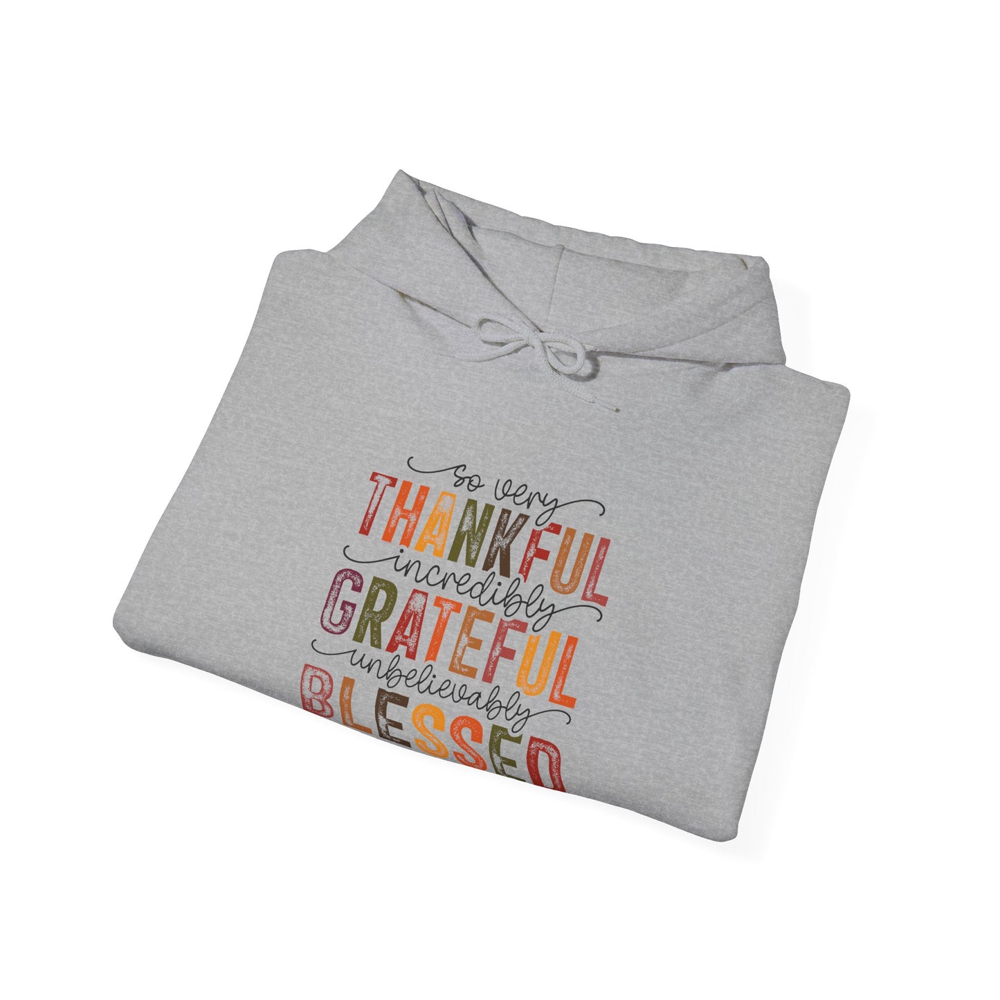 Thankful, Grateful, Blessed, Unisex Heavy Blend Hooded Sweatshirt
