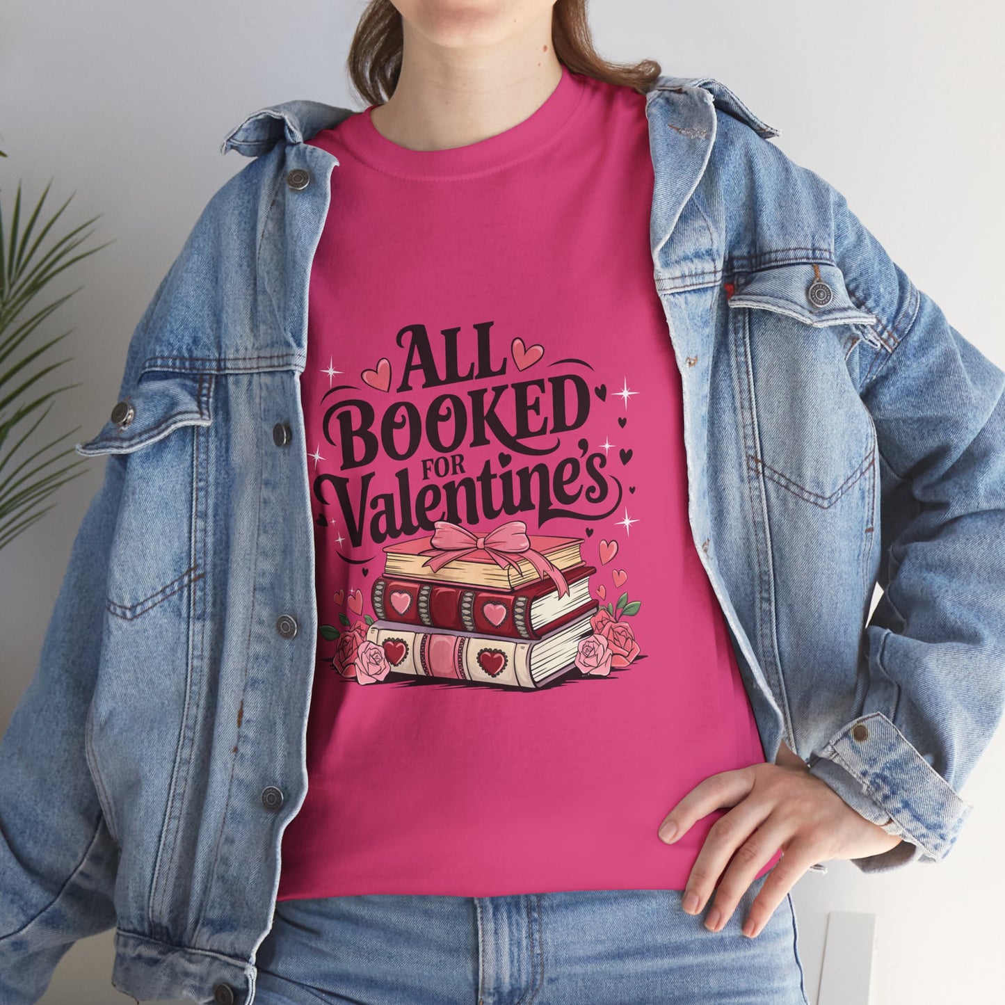 Valentine's Day Book Lover Unisex Tee - sizes S - 5X