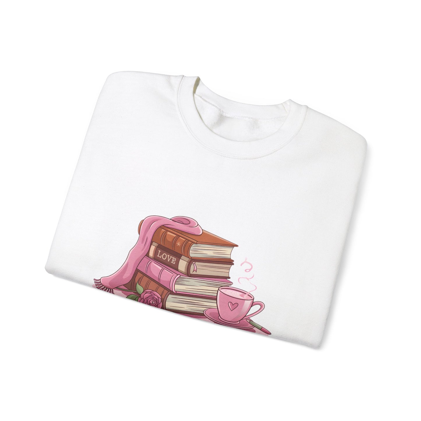 Valentine's Day Book Lover Crewneck Sweatshirt - S - 5X