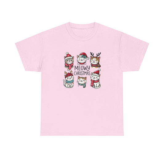 Meowy Christmas Unisex T-shirt - sizes S - 5X