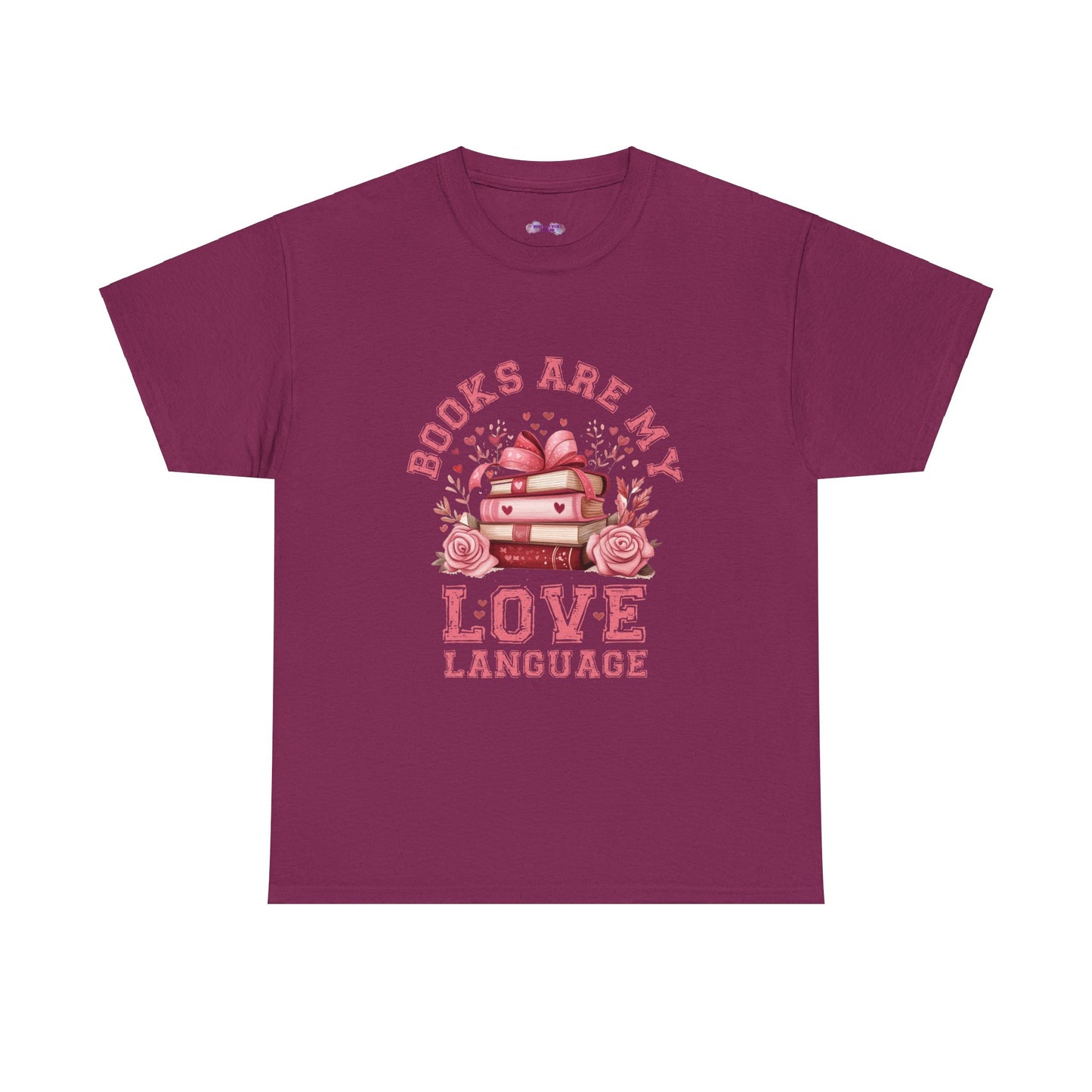 Books are My Love Language Unisex Tee - Valentine's Day Gift for Book Lovers