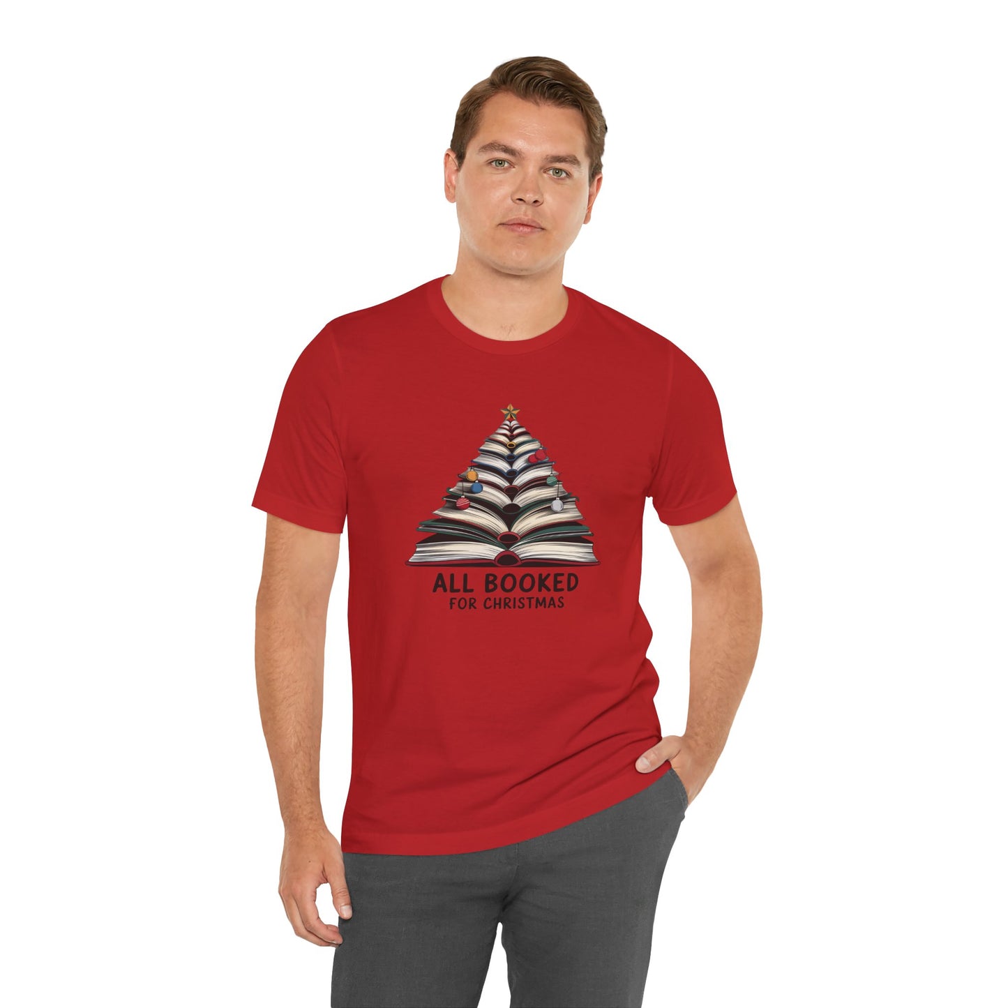 All Booked for Christmas Unisex Jersey Short Sleeve T-shirt - sizes S - 3X