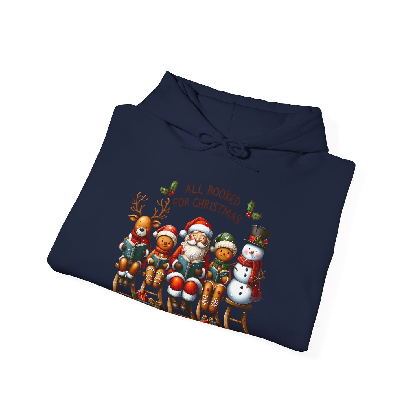 Christmas Bookish UnisexHoodie - All Booked For Christmas