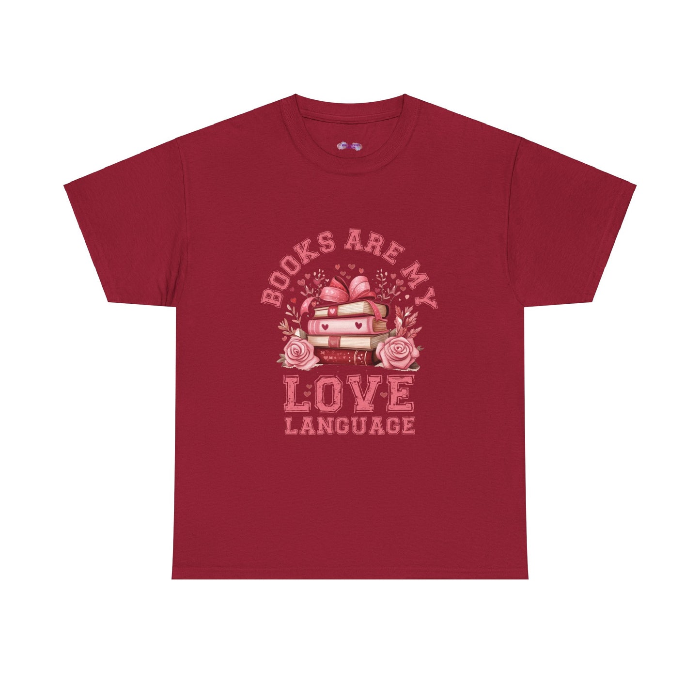 Books are My Love Language Unisex Tee - Valentine's Day Gift for Book Lovers