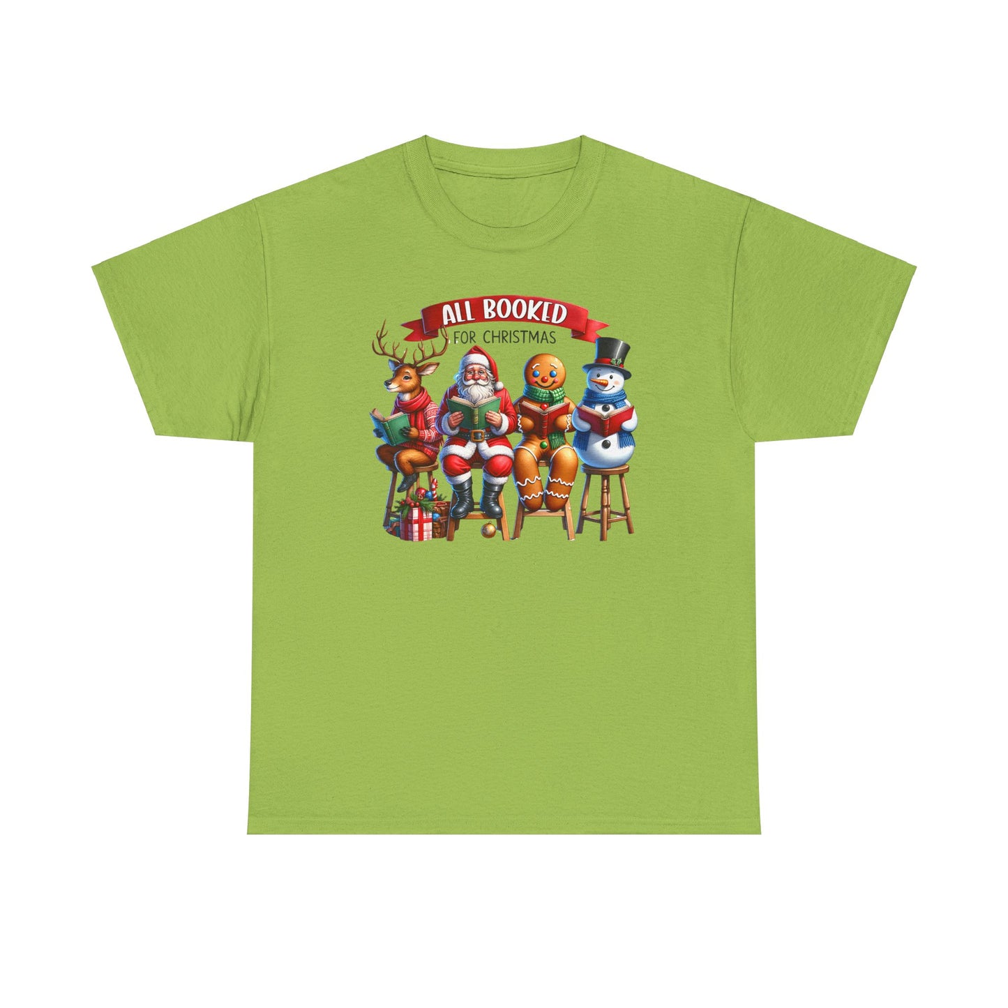 Booked for Christmas Tee - Unisex Heavy Cotton Tee