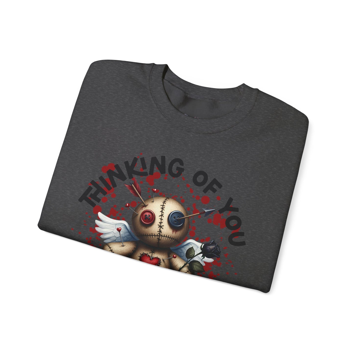 Anti-Valentine Thinking of You Unisex Heavy Blend™ Crewneck Sweatshirt - S - 5X