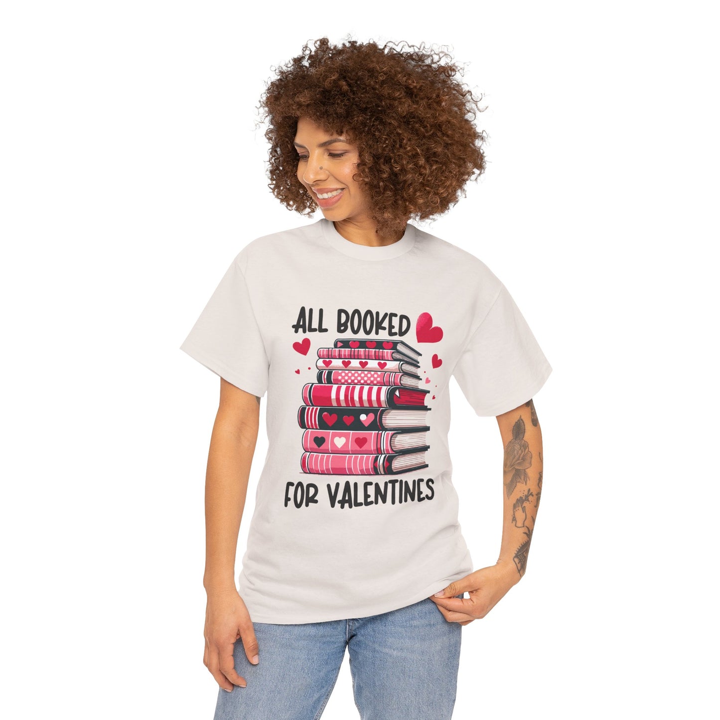 Valentine's Day Book Lover Unisex Tee - sizes S - 5X