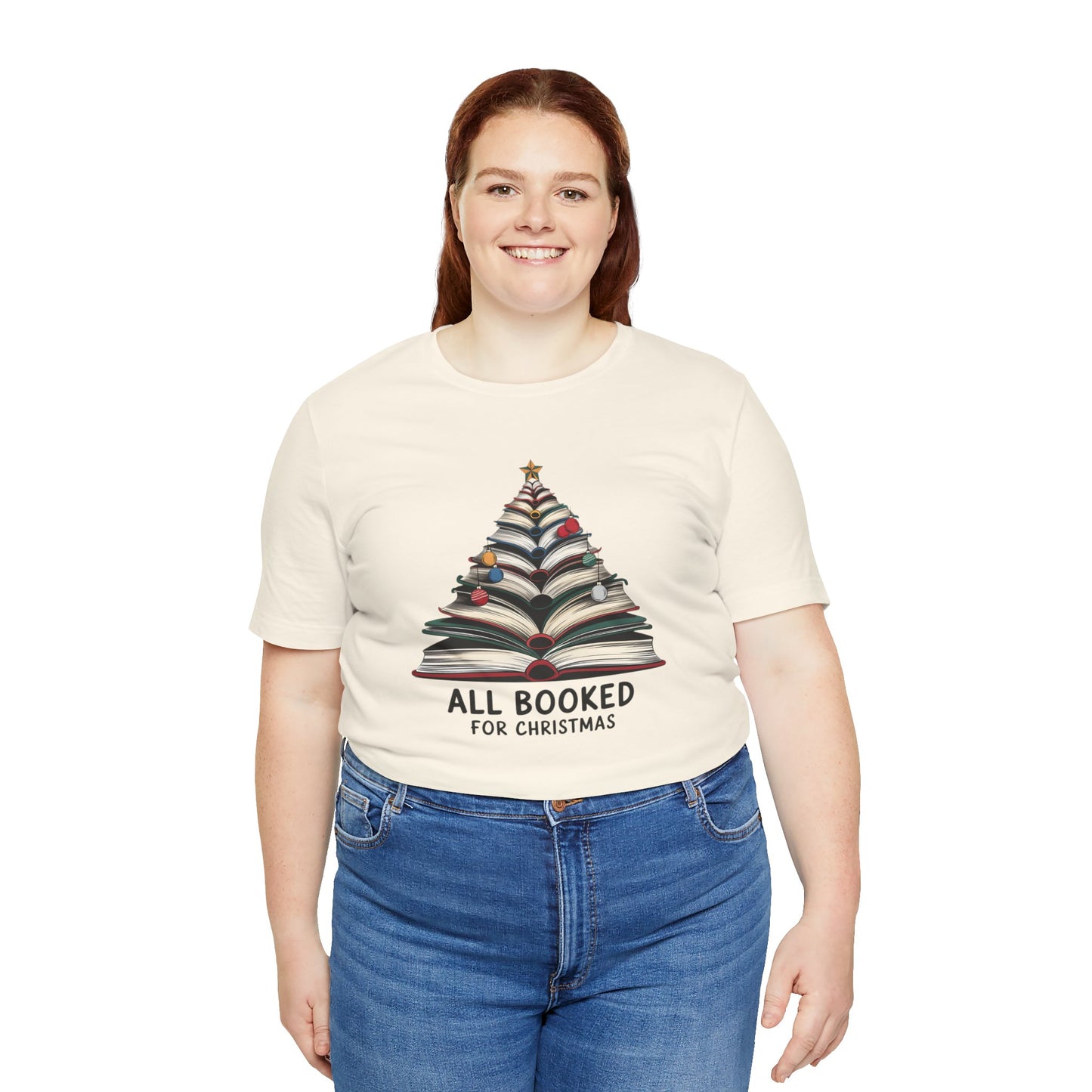 All Booked for Christmas Unisex Jersey Short Sleeve T-shirt - sizes S - 3X