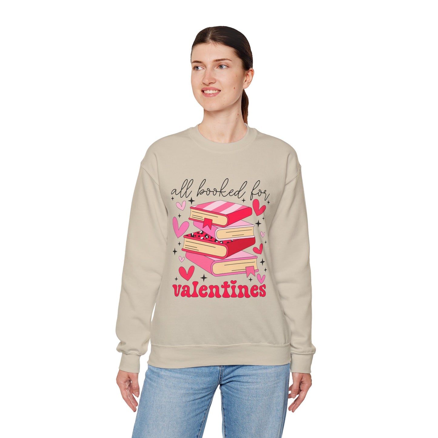 Book Lover Valentine's Day Unisex Sweatshirt - sizes S - 5X