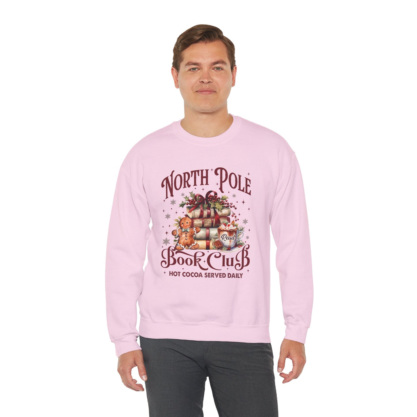 North Pole Book Club Unisex Heavy Blend™ Crewneck Sweatshirt - size S - 3X