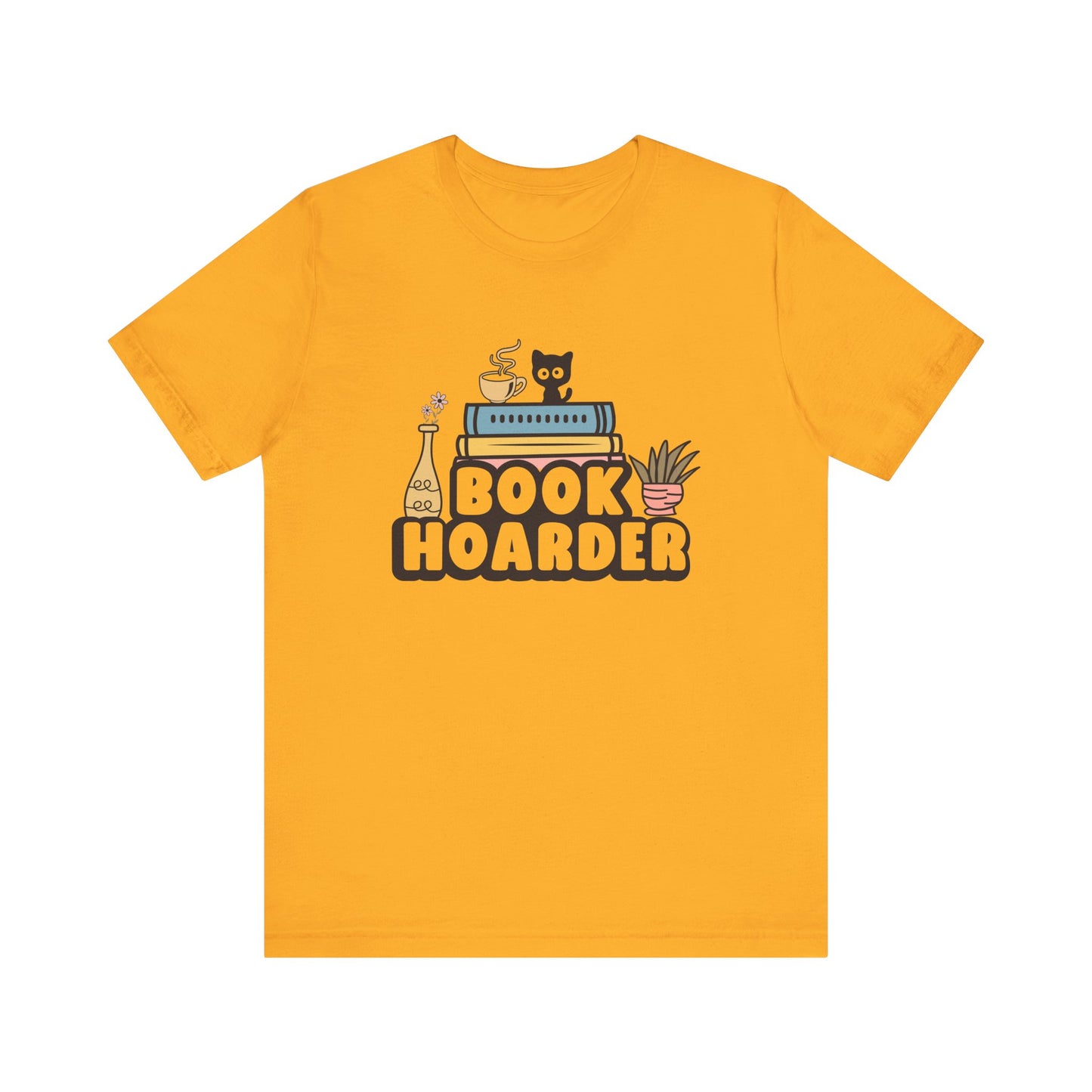 Book Hoarder Unisex Tee - Cat Lover Book Lover Funny Gift - sizes S - 3X
