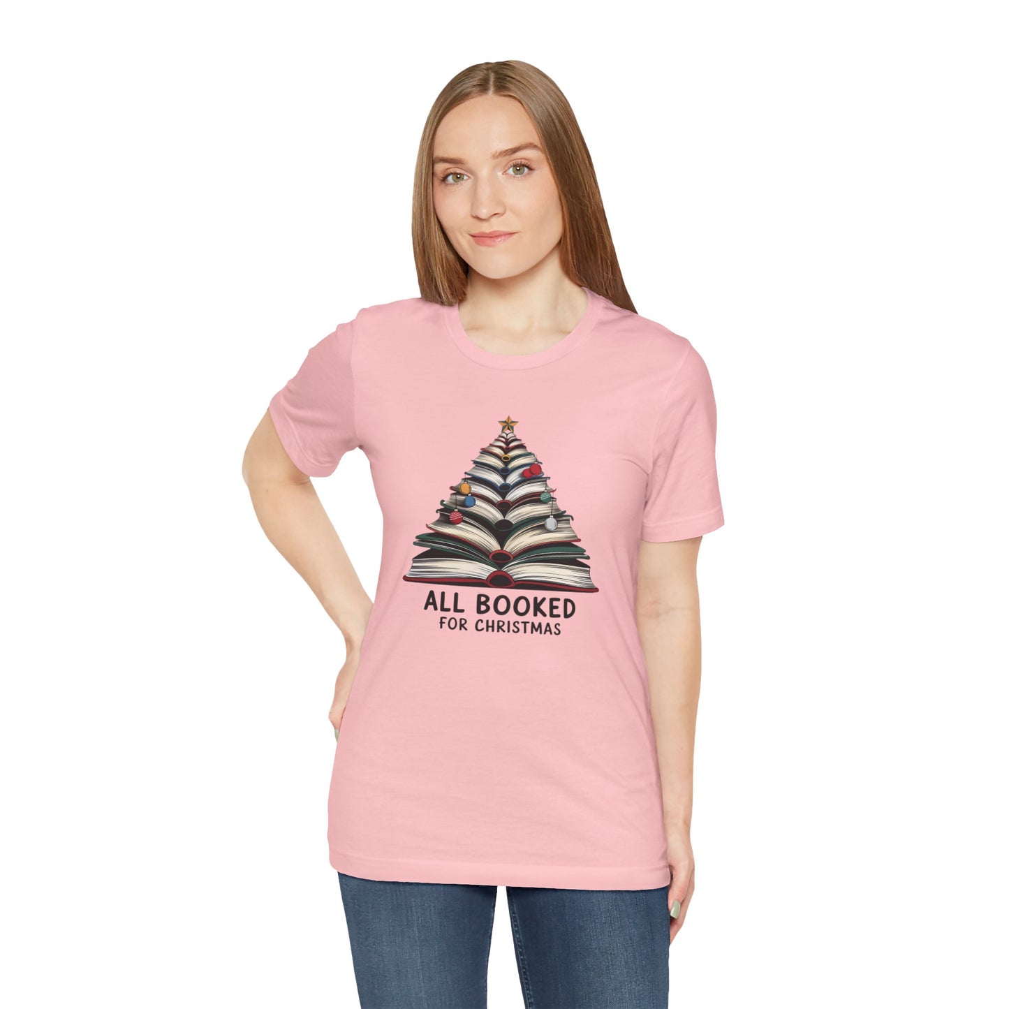 All Booked for Christmas Unisex Jersey Short Sleeve T-shirt - sizes S - 3X
