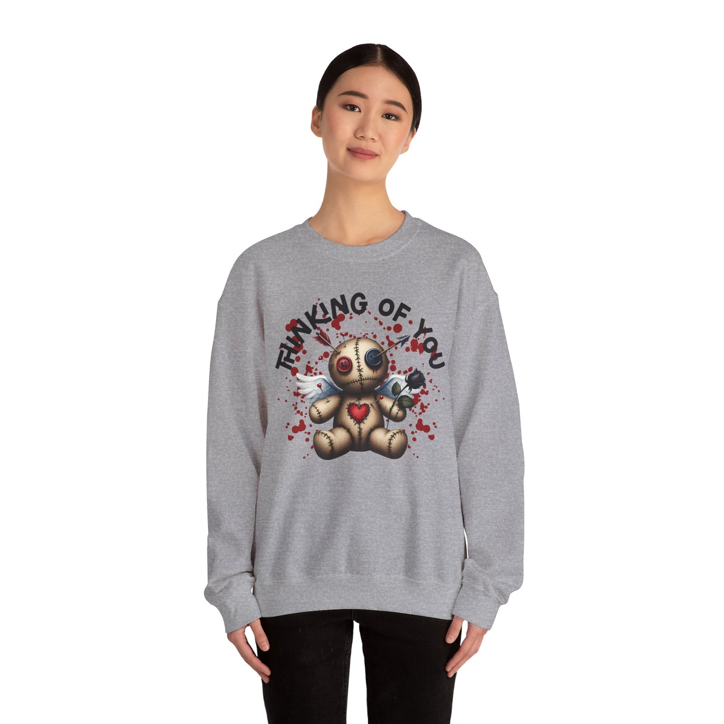 Anti-Valentine Thinking of You Unisex Heavy Blend™ Crewneck Sweatshirt - S - 5X