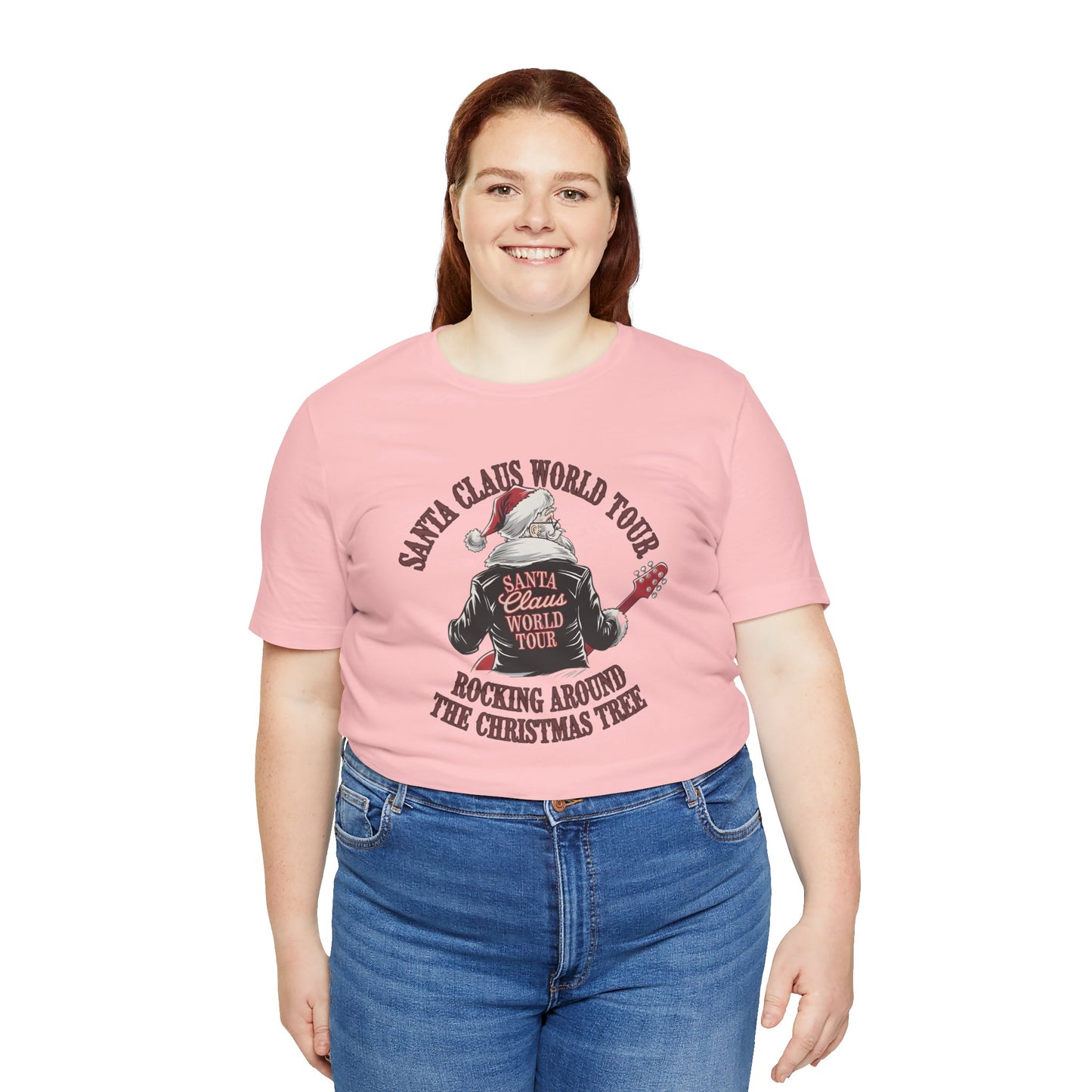 Santa Claus World Tour Tee - Festive Christmas Unisex Jersey Short SleeveT-Shirt - sizes S-3X