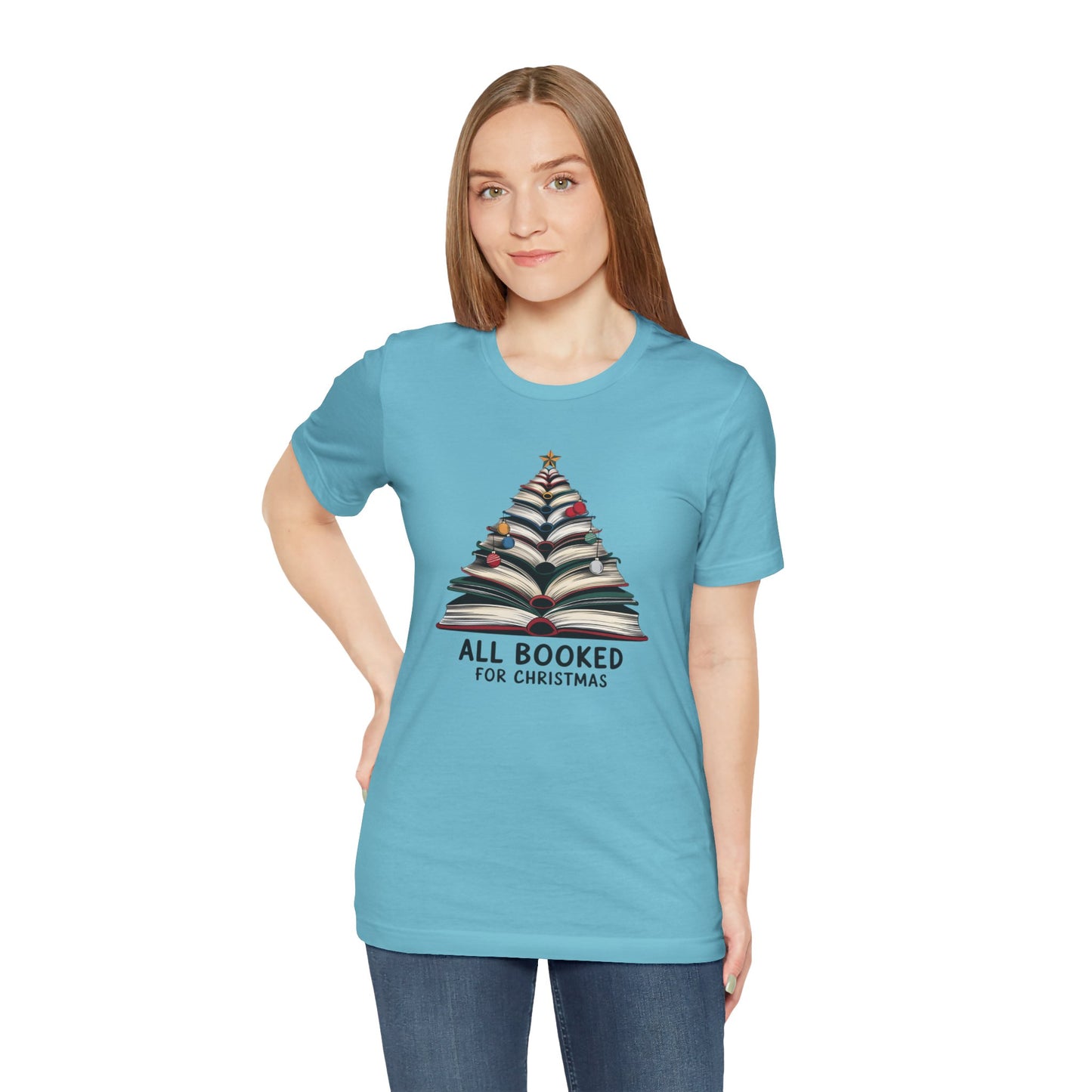 All Booked for Christmas Unisex Jersey Short Sleeve T-shirt - sizes S - 3X