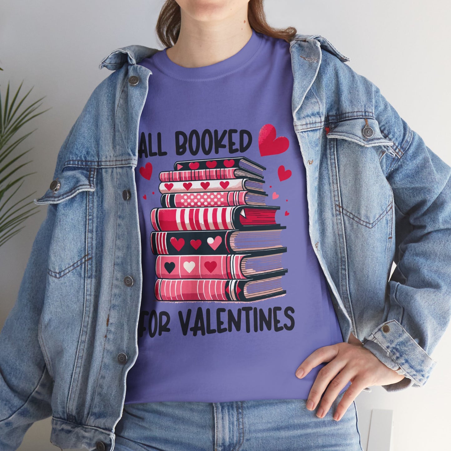 Valentine's Day Book Lover Unisex Tee - sizes S - 5X