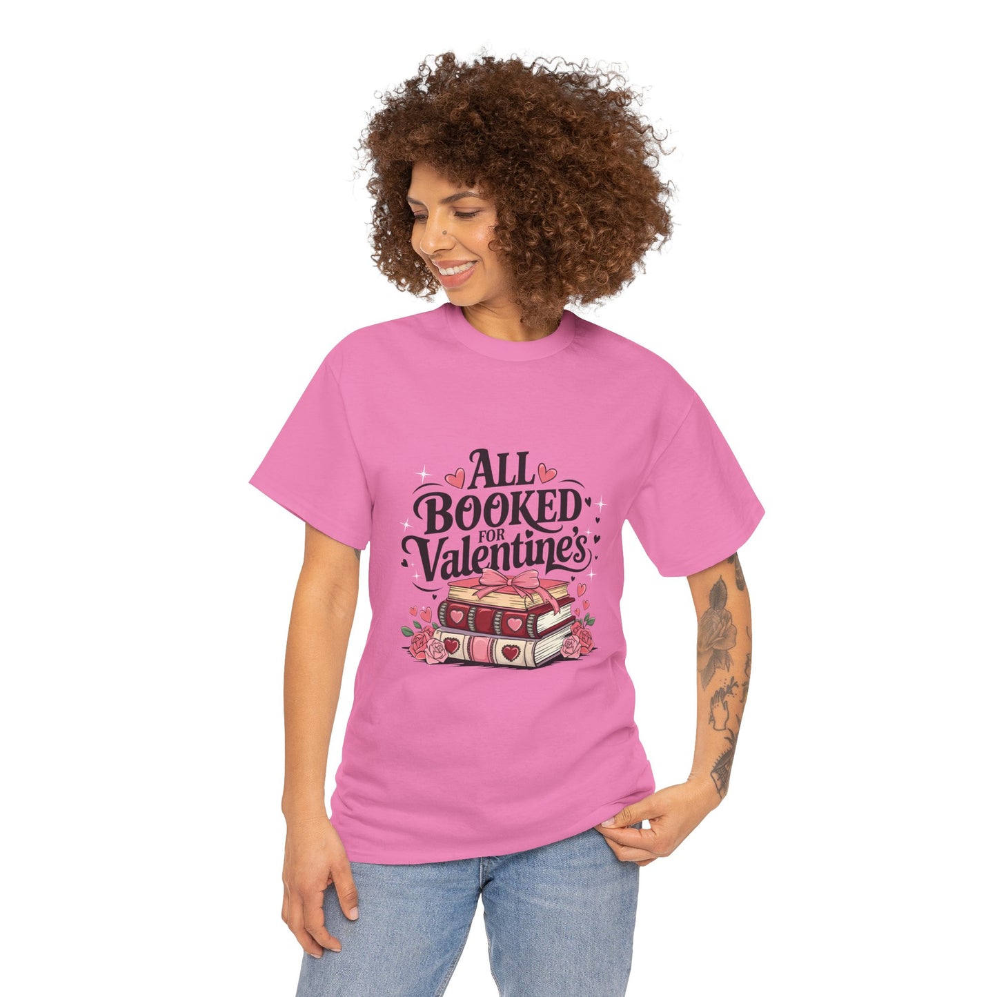 Valentine's Day Book Lover Unisex Tee - sizes S - 5X