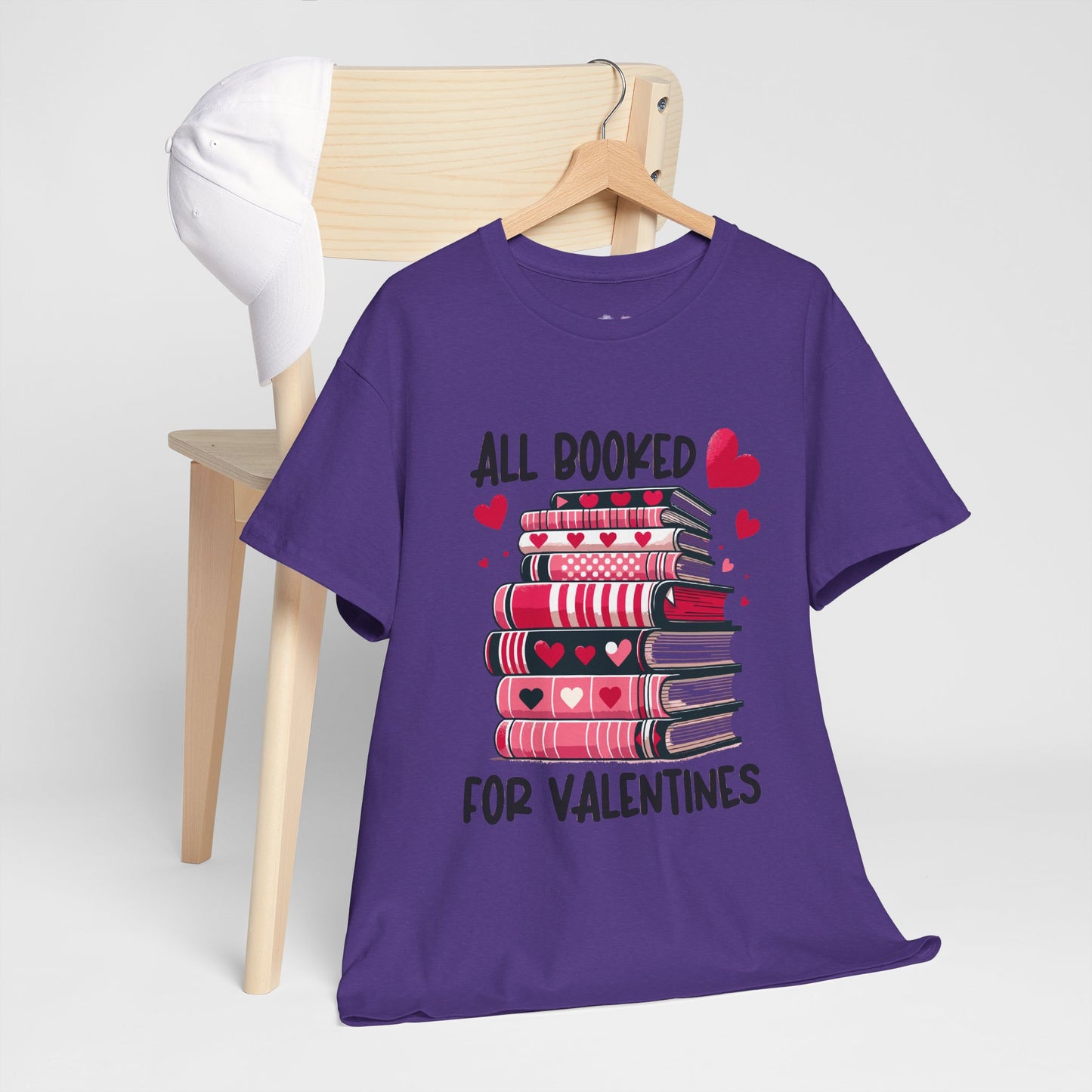 Valentine's Day Book Lover Unisex Tee - sizes S - 5X