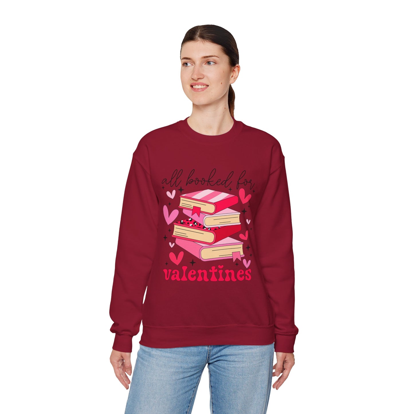 Book Lover Valentine's Day Unisex Sweatshirt - sizes S - 5X