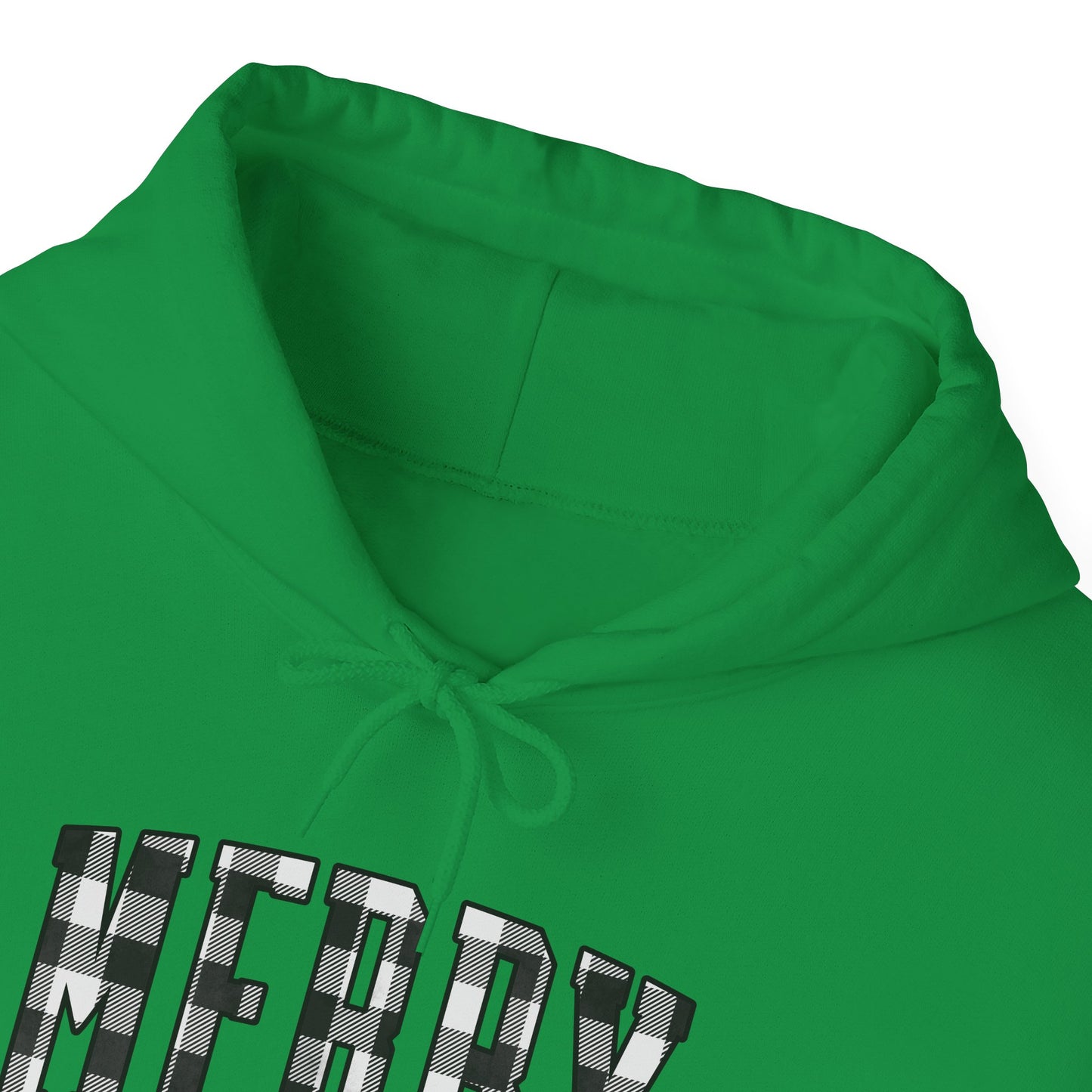 Buffalo Plaid Merry Christmas Unisex Heavy Blend™ Hooded Sweatshirt - size S - 3X