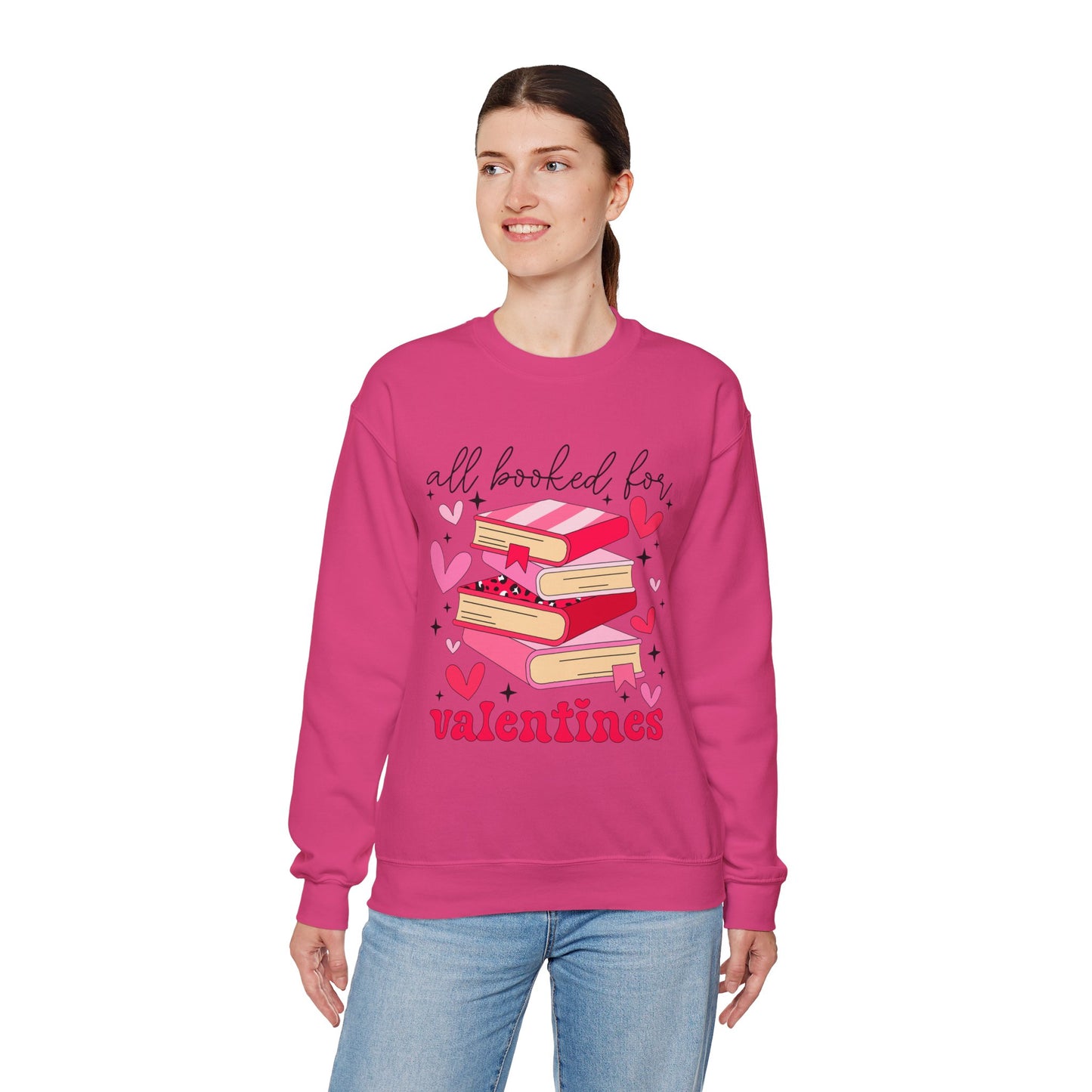 Book Lover Valentine's Day Unisex Sweatshirt - sizes S - 5X