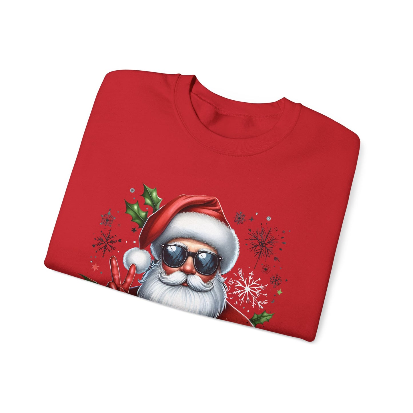 Funny Santa Christmas Unisex Heavy blend Crew Neck Sweatshirt