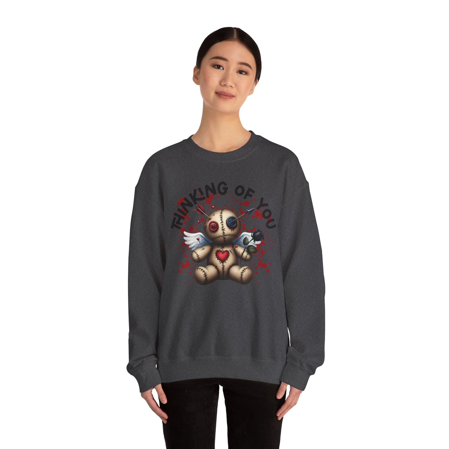 Anti-Valentine Thinking of You Unisex Heavy Blend™ Crewneck Sweatshirt - S - 5X
