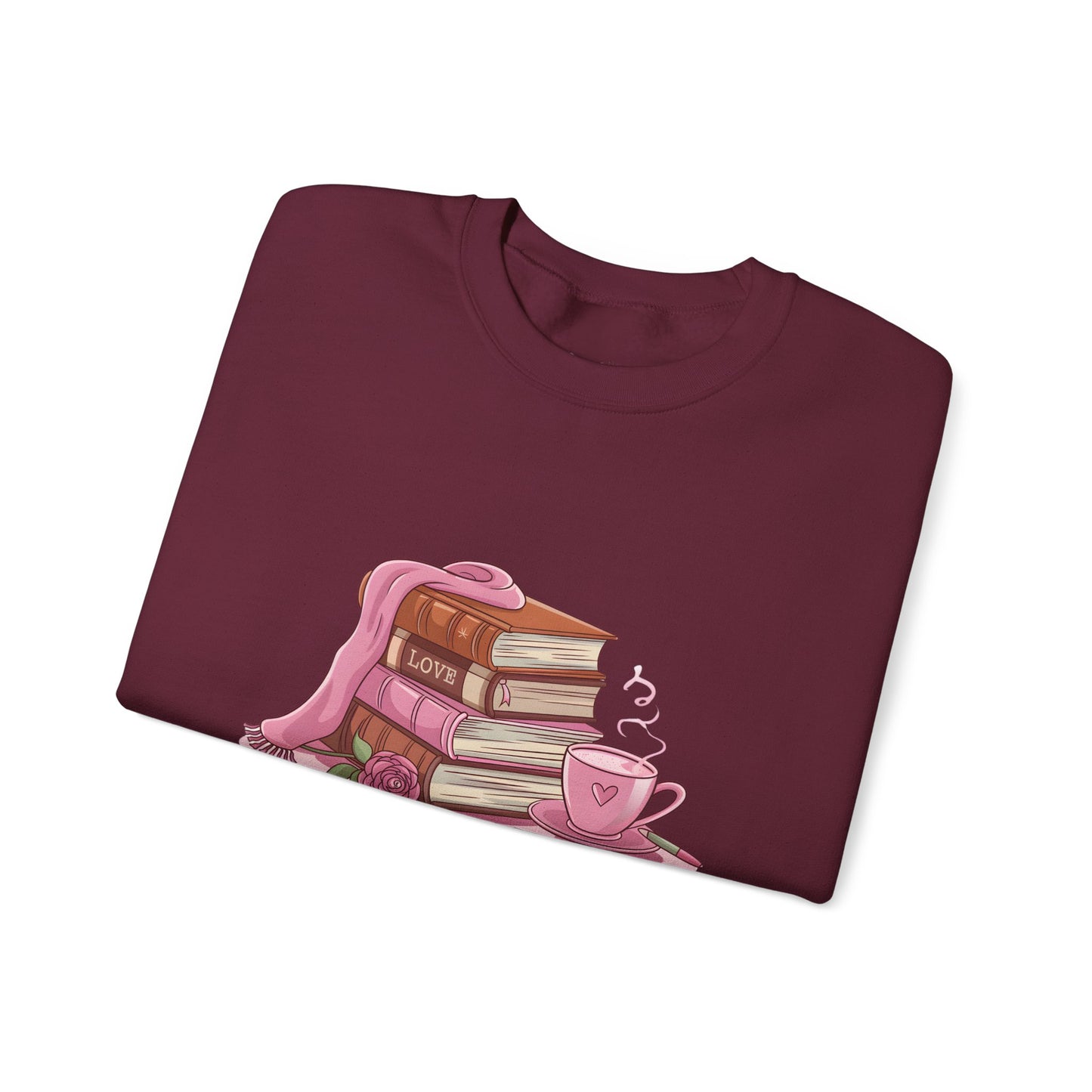 Valentine's Day Book Lover Crewneck Sweatshirt - S - 5X