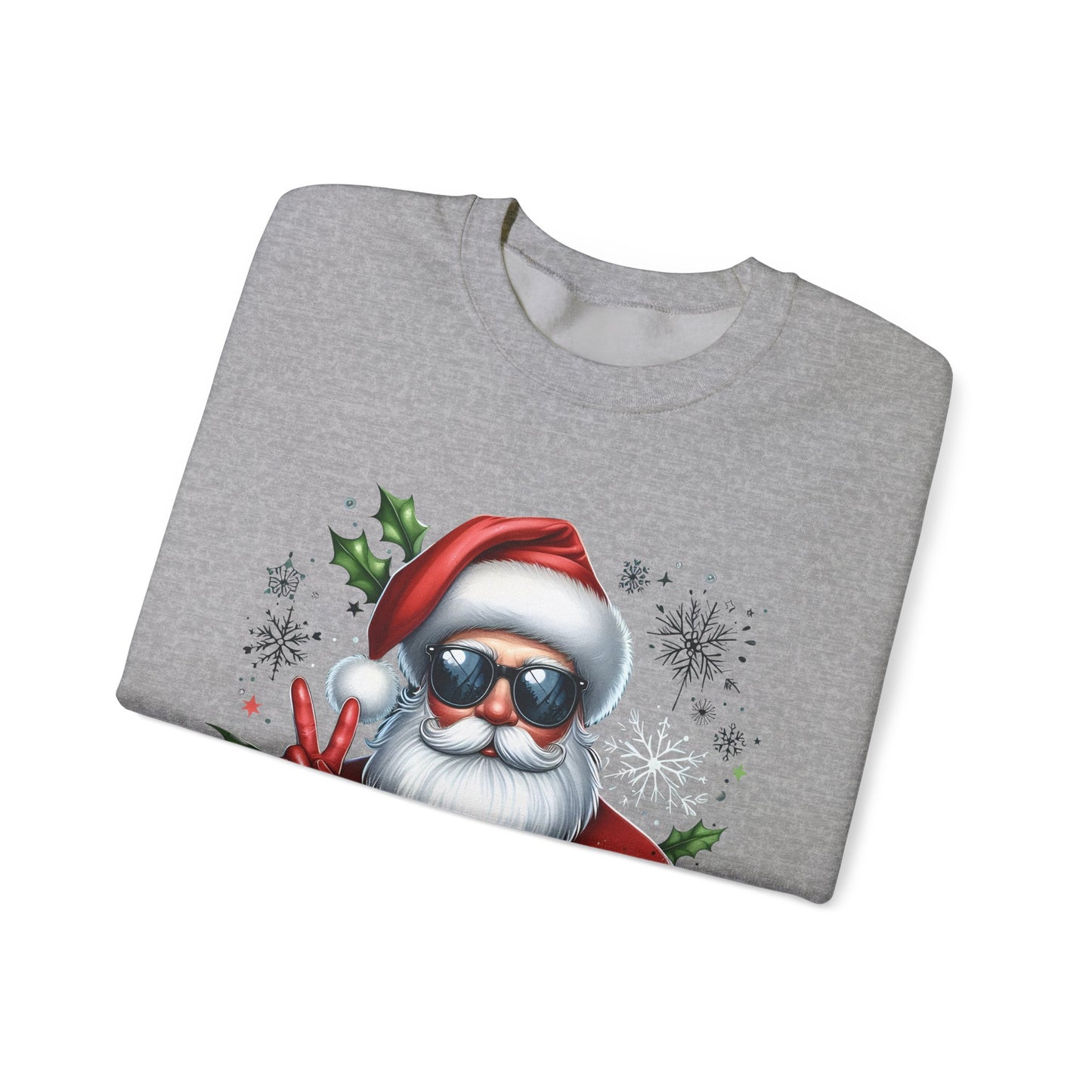 Funny Santa Christmas Unisex Heavy blend Crew Neck Sweatshirt