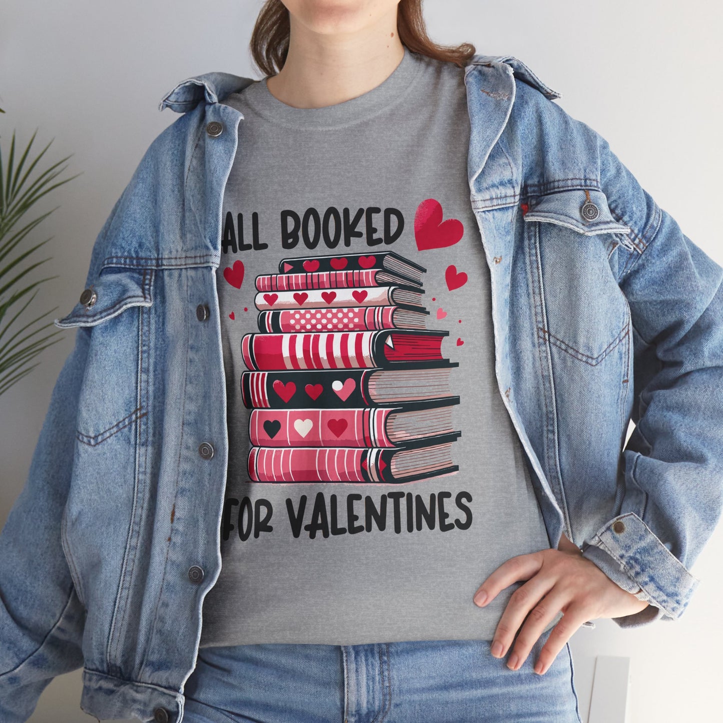 Valentine's Day Book Lover Unisex Tee - sizes S - 5X