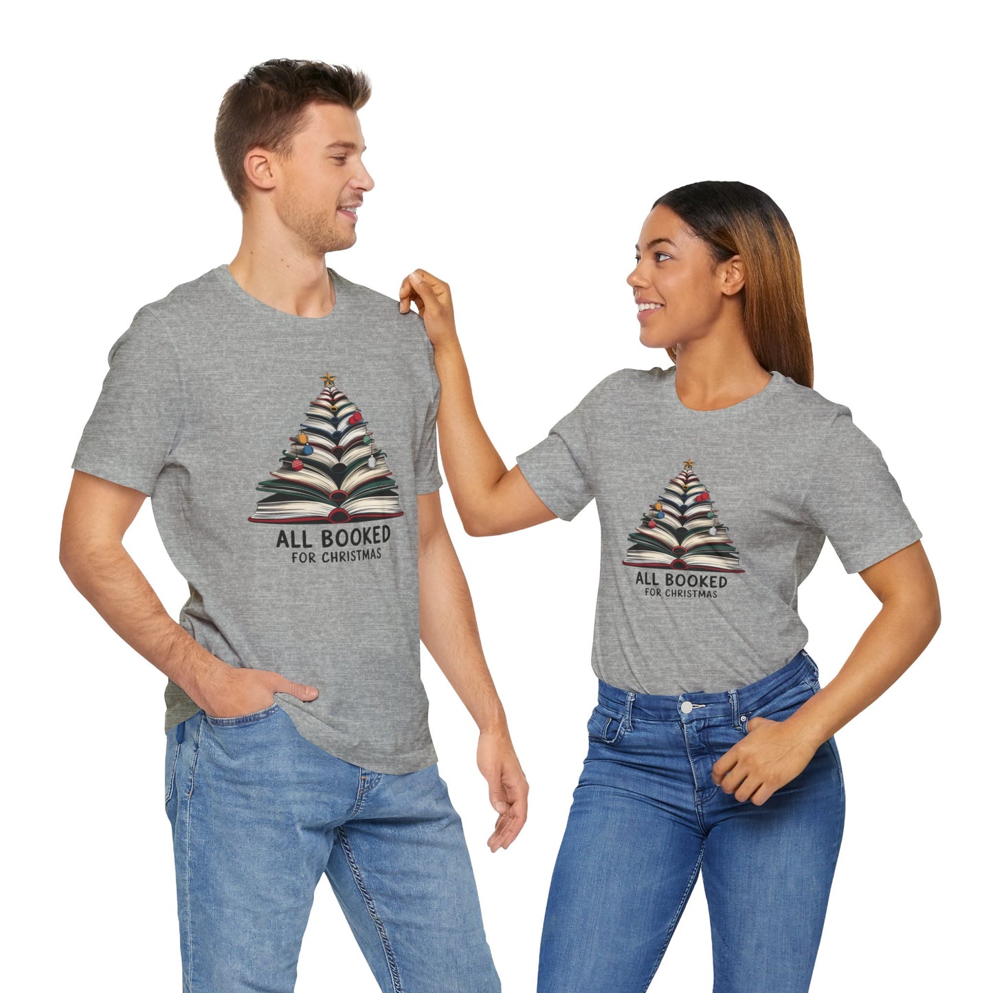 All Booked for Christmas Unisex Jersey Short Sleeve T-shirt - sizes S - 3X