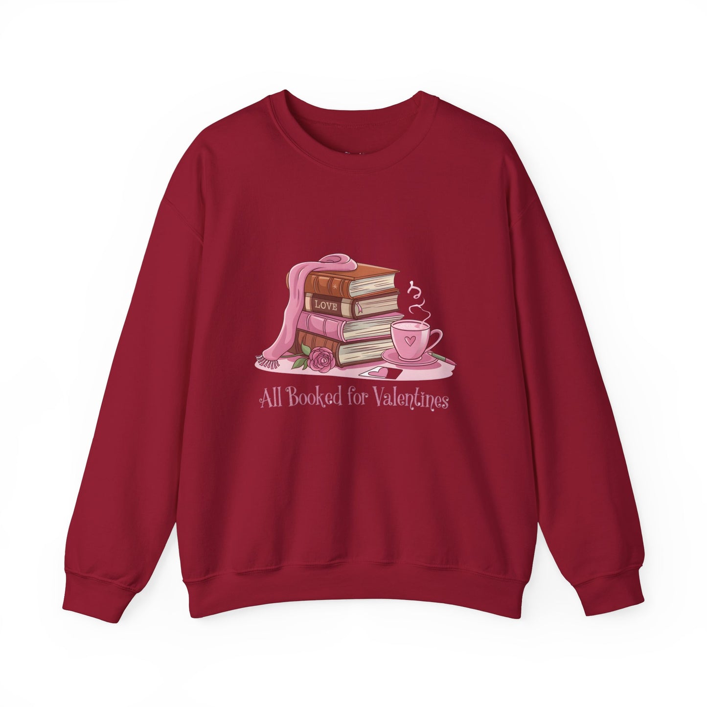 Valentine's Day Book Lover Crewneck Sweatshirt - S - 5X