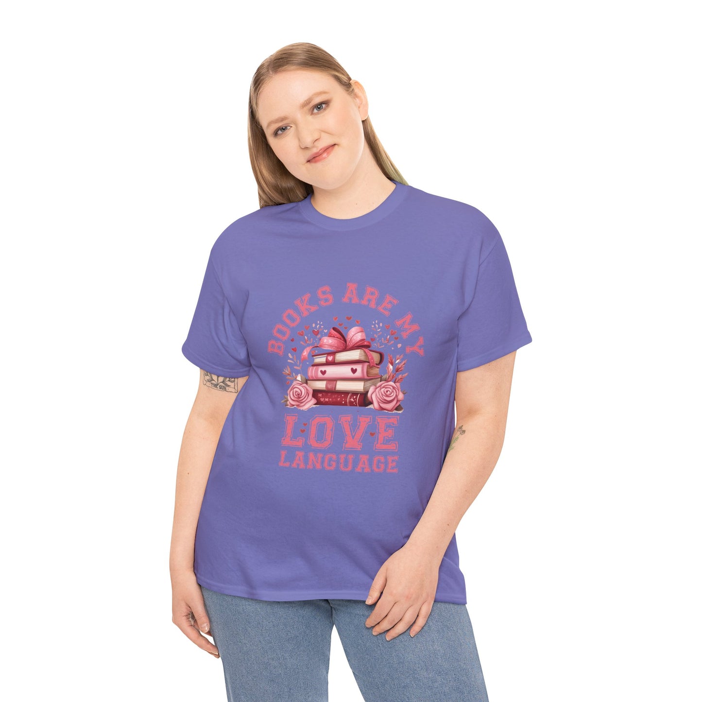 Books are My Love Language Unisex Tee - Valentine's Day Gift for Book Lovers