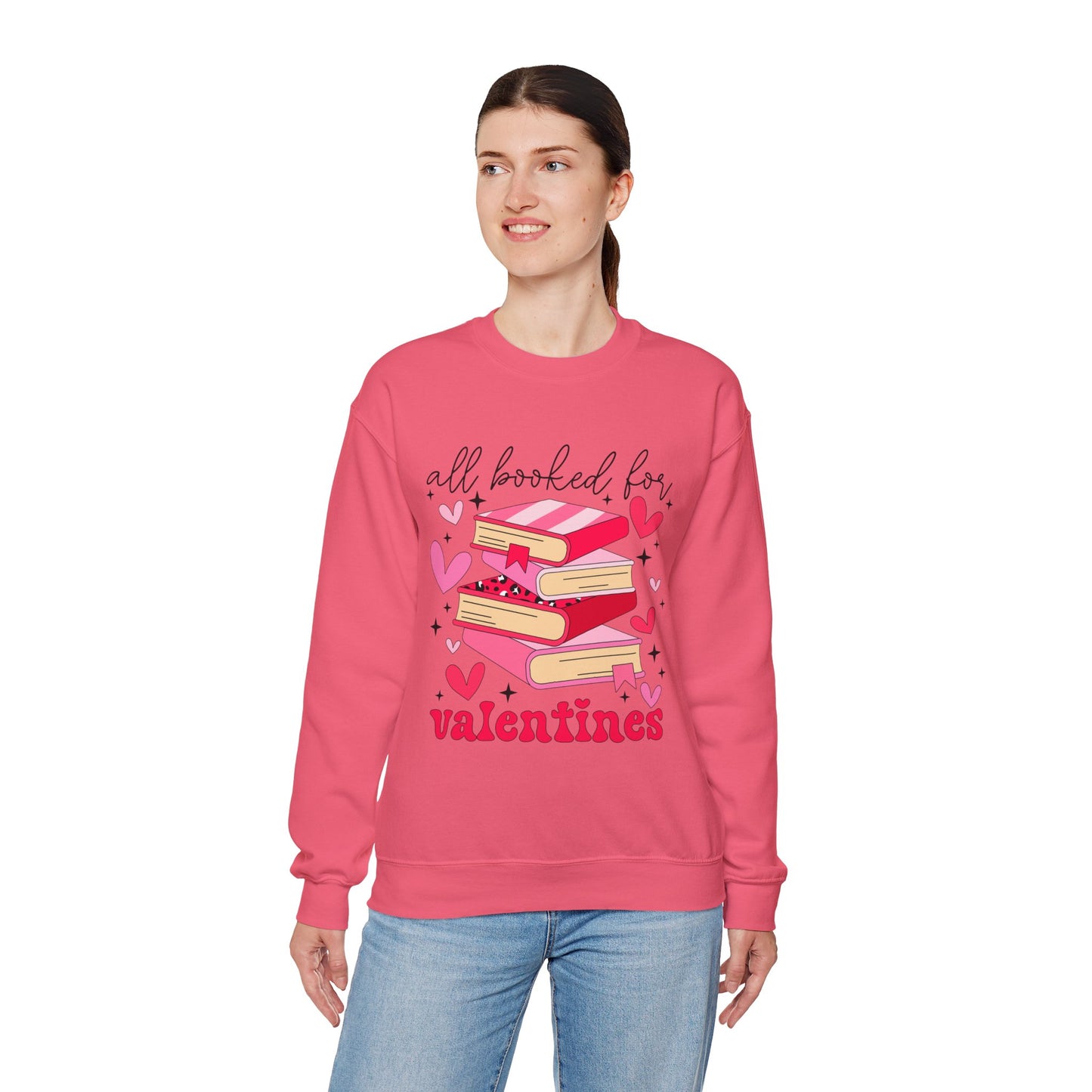 Book Lover Valentine's Day Unisex Sweatshirt - sizes S - 5X
