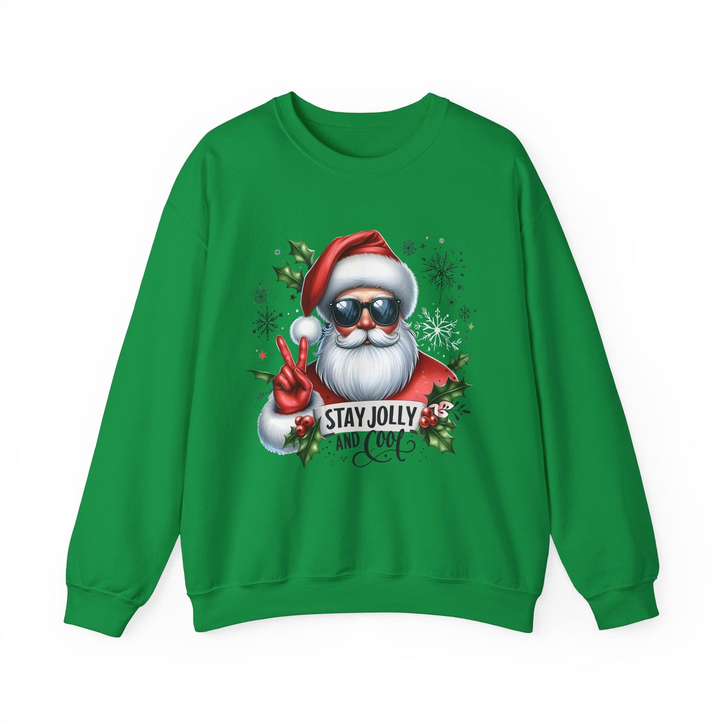 Funny Santa Christmas Unisex Heavy blend Crew Neck Sweatshirt