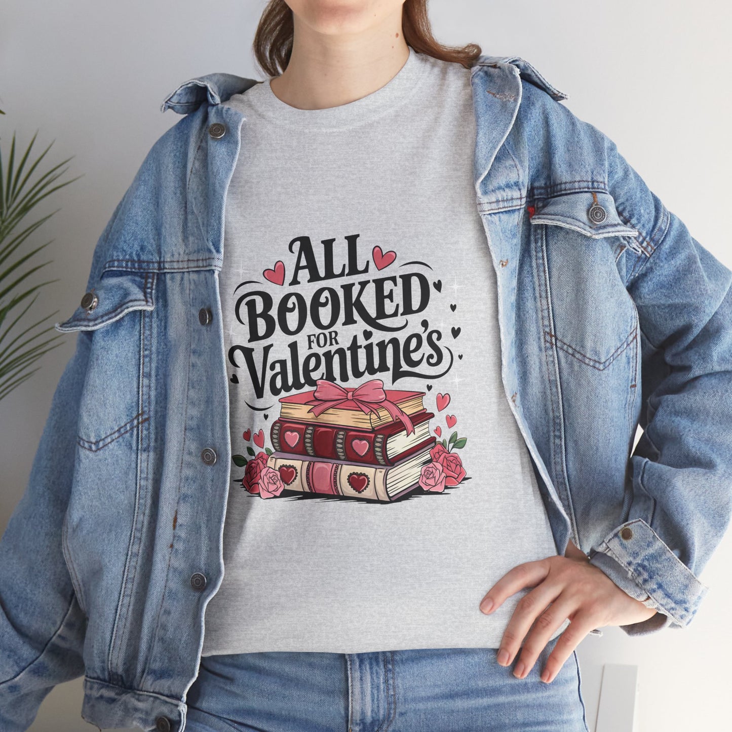 Valentine's Day Book Lover Unisex Tee - sizes S - 5X