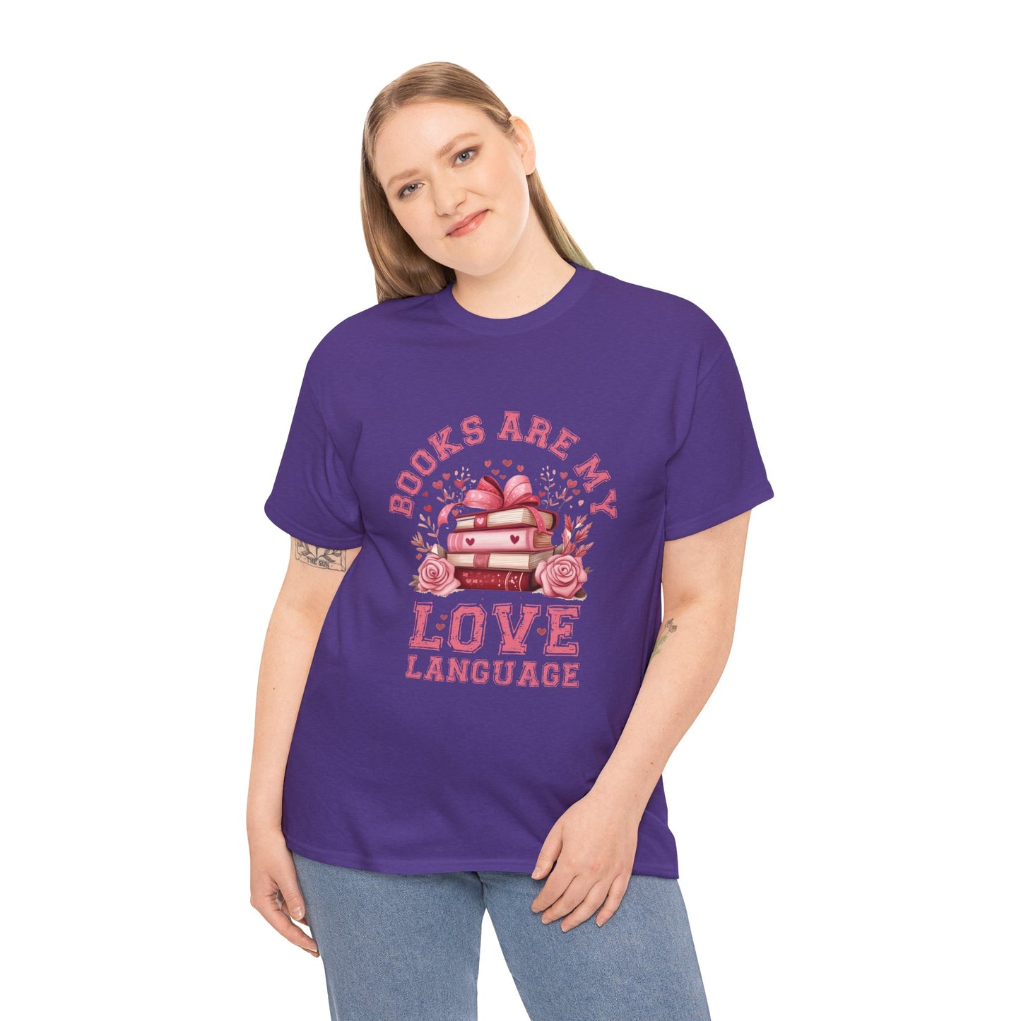 Books are My Love Language Unisex Tee - Valentine's Day Gift for Book Lovers