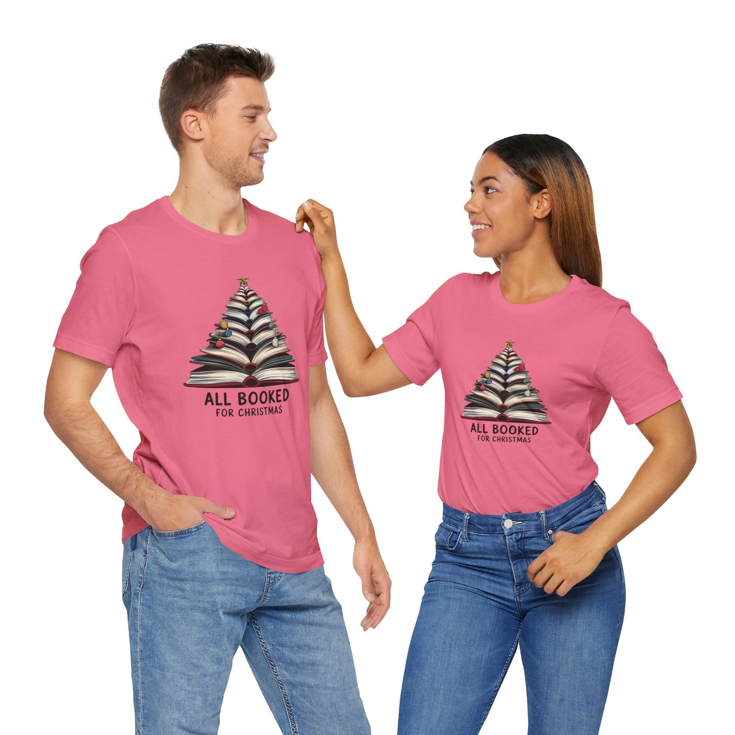 All Booked for Christmas Unisex Jersey Short Sleeve T-shirt - sizes S - 3X
