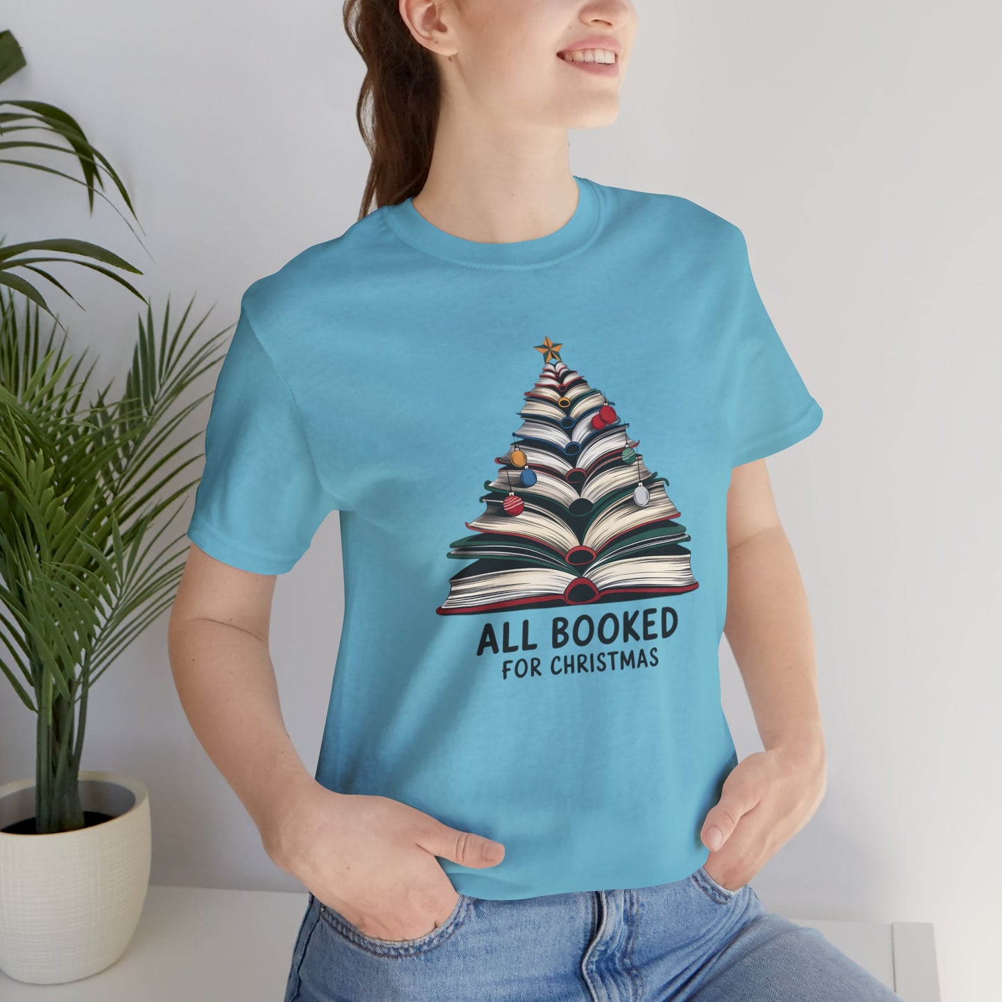 All Booked for Christmas Unisex Jersey Short Sleeve T-shirt - sizes S - 3X