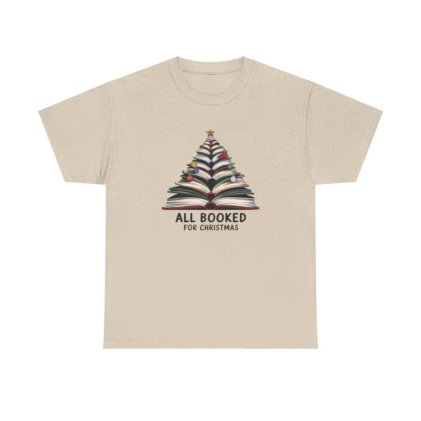 All Booked for Christmas Unisex Heavy Cotton T-shirt - sizes S - 5X