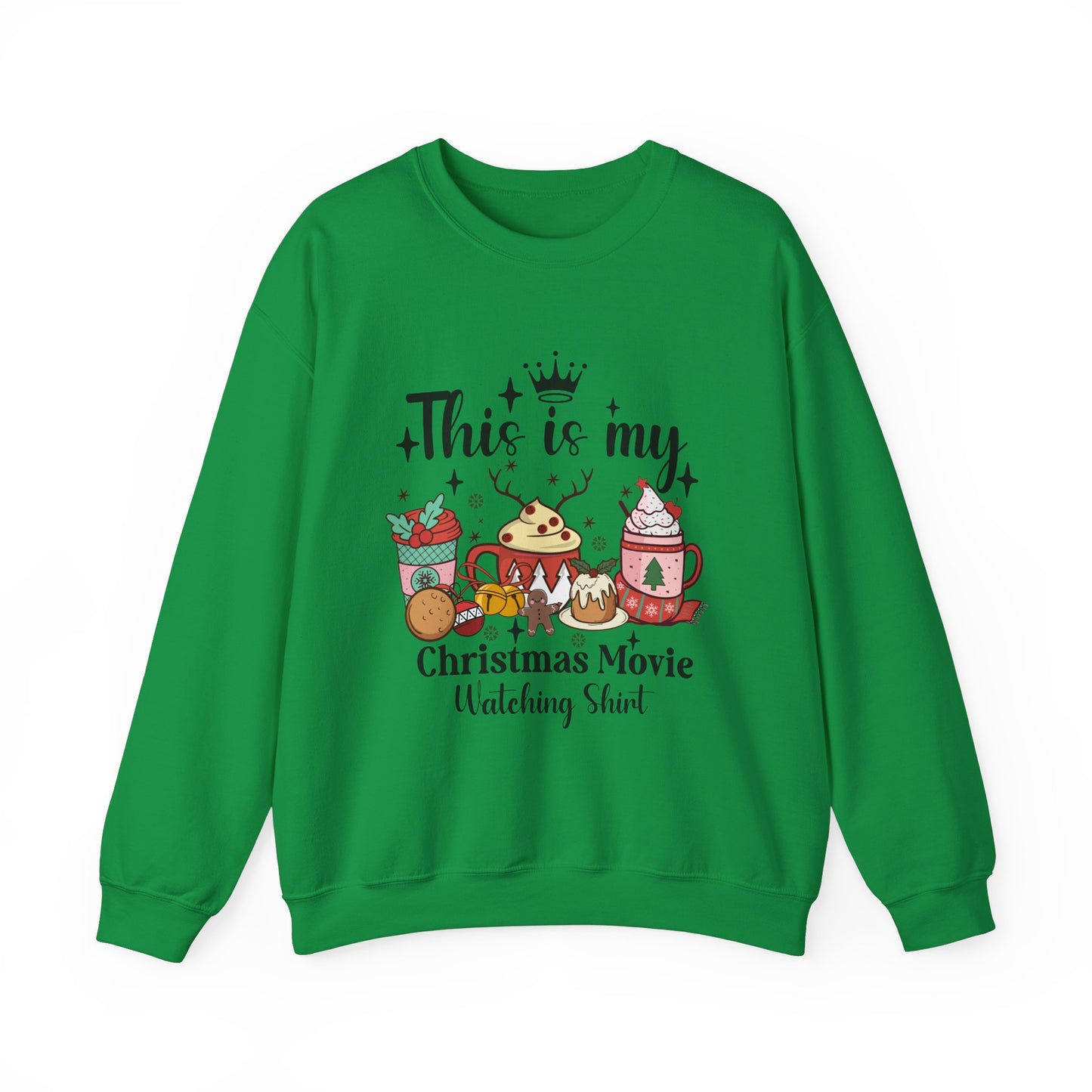 This is my Christmas movie watching shirt Unisex Heavy Blend™ Crewneck Sweatshirt - S - 5X sizes