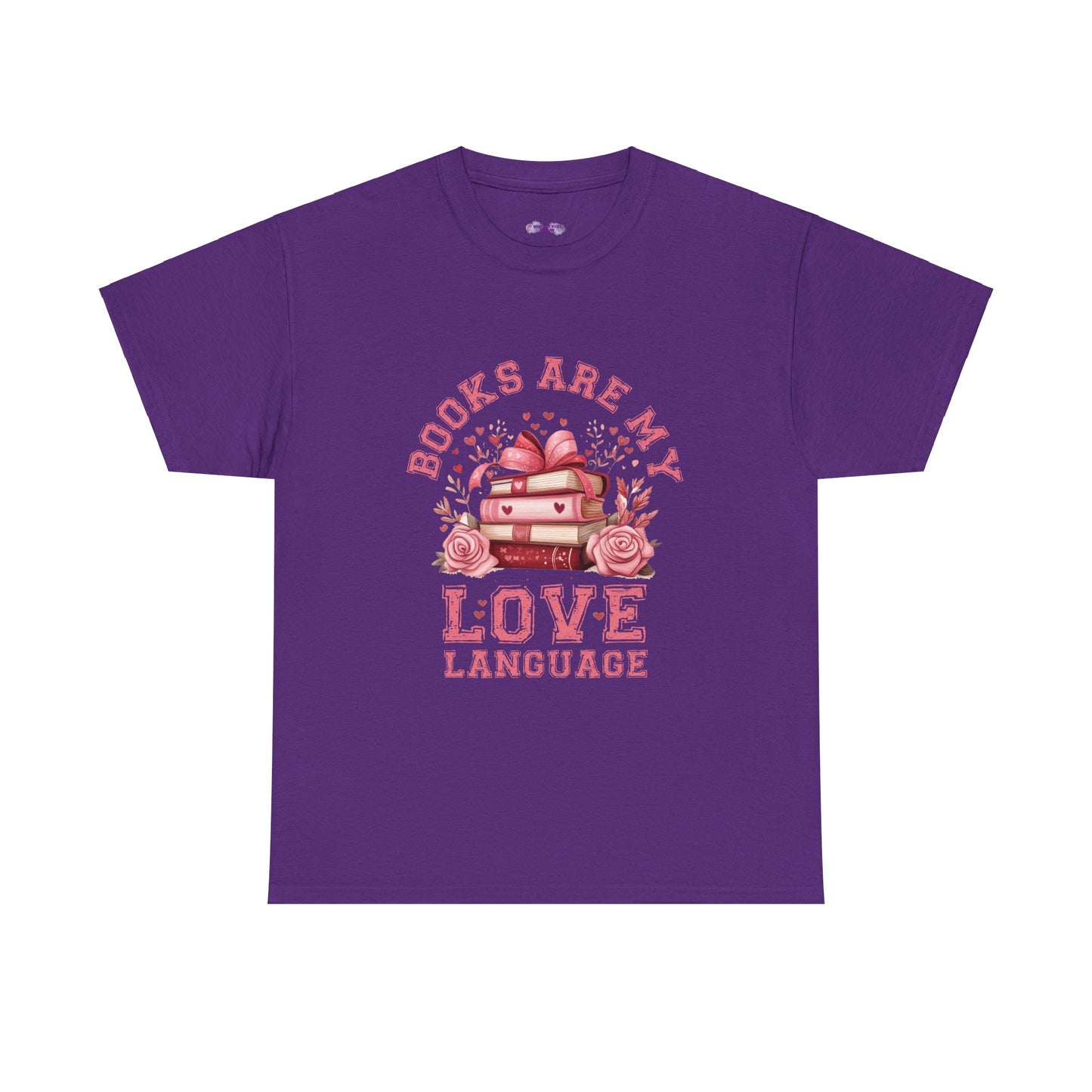 Books are My Love Language Unisex Tee - Valentine's Day Gift for Book Lovers