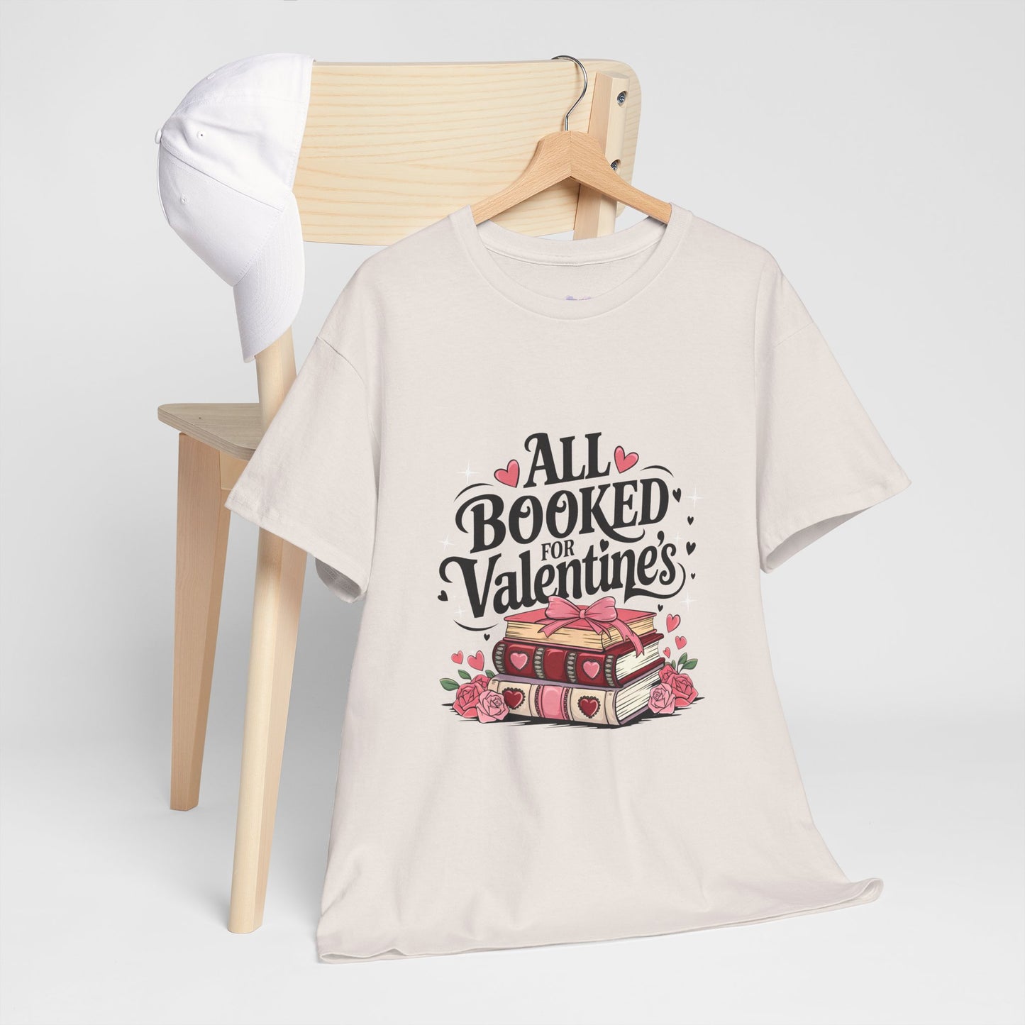Valentine's Day Book Lover Unisex Tee - sizes S - 5X