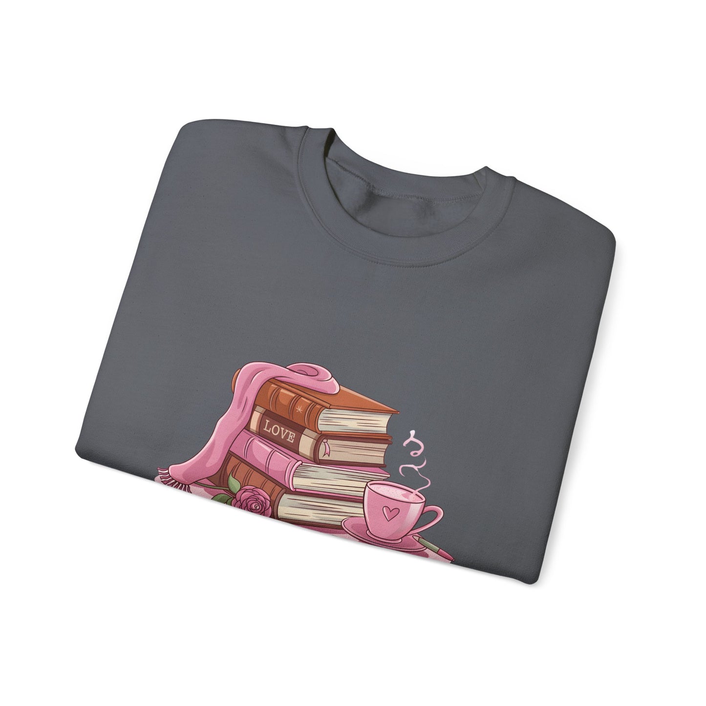 Valentine's Day Book Lover Crewneck Sweatshirt - S - 5X