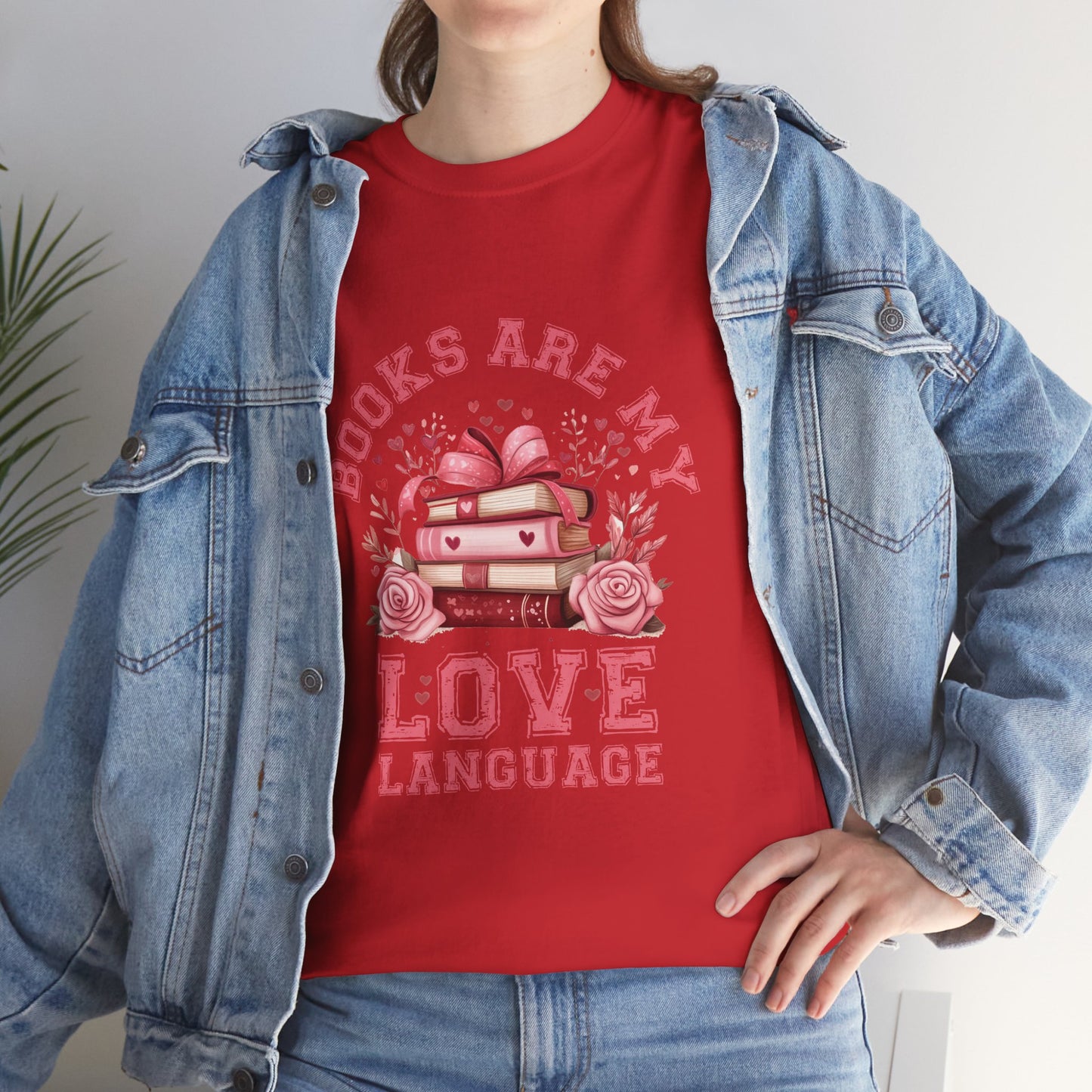 Books are My Love Language Unisex Tee - Valentine's Day Gift for Book Lovers
