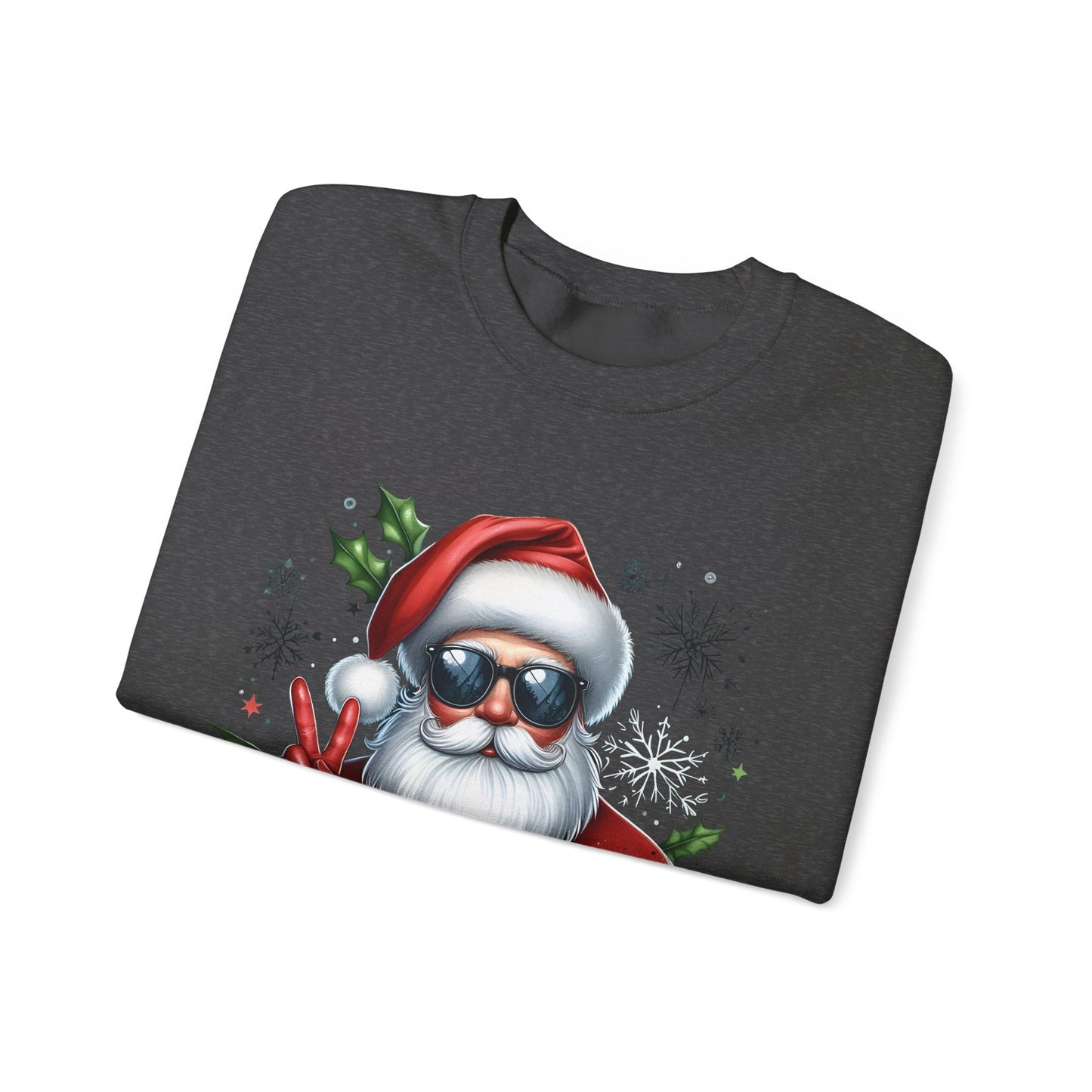 Funny Santa Christmas Unisex Heavy blend Crew Neck Sweatshirt